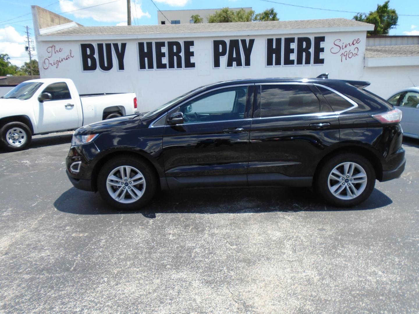 2018 BLACK /Grey Ford Edge SEL FWD (2FMPK3J94JB) with an 2.0L L4 DOHC 16V engine, 6A transmission, located at 6112 N Florida Avenue, Tampa, FL, 33604, (888) 521-5131, 27.954929, -82.459534 - 499 DOWN PLUS TAX & TAG - Photo#0