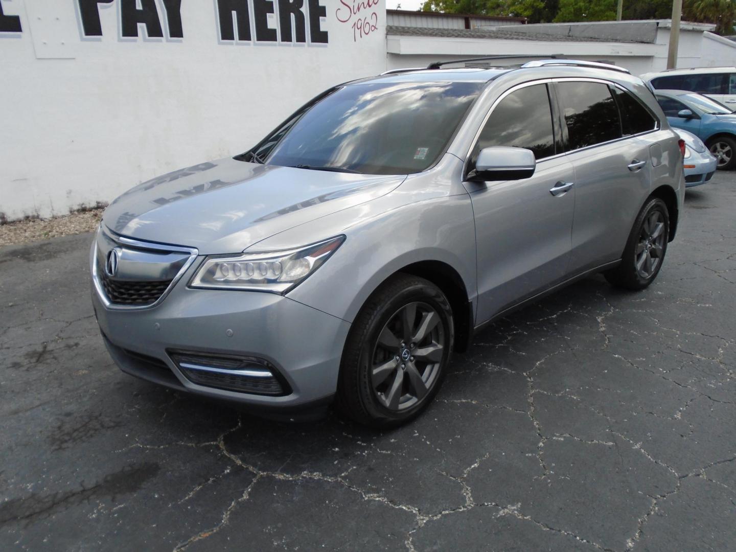 2016 SILVER /Beige Acura MDX 9-Spd AT Advance Package (5FRYD3H97GB) with an 3.5L V6 SOHC 24V engine, 9-Speed Automatic transmission, located at 6112 N Florida Avenue, Tampa, FL, 33604, (888) 521-5131, 27.954929, -82.459534 - 499 DOWN PLUS TAX & TAG - Photo#1