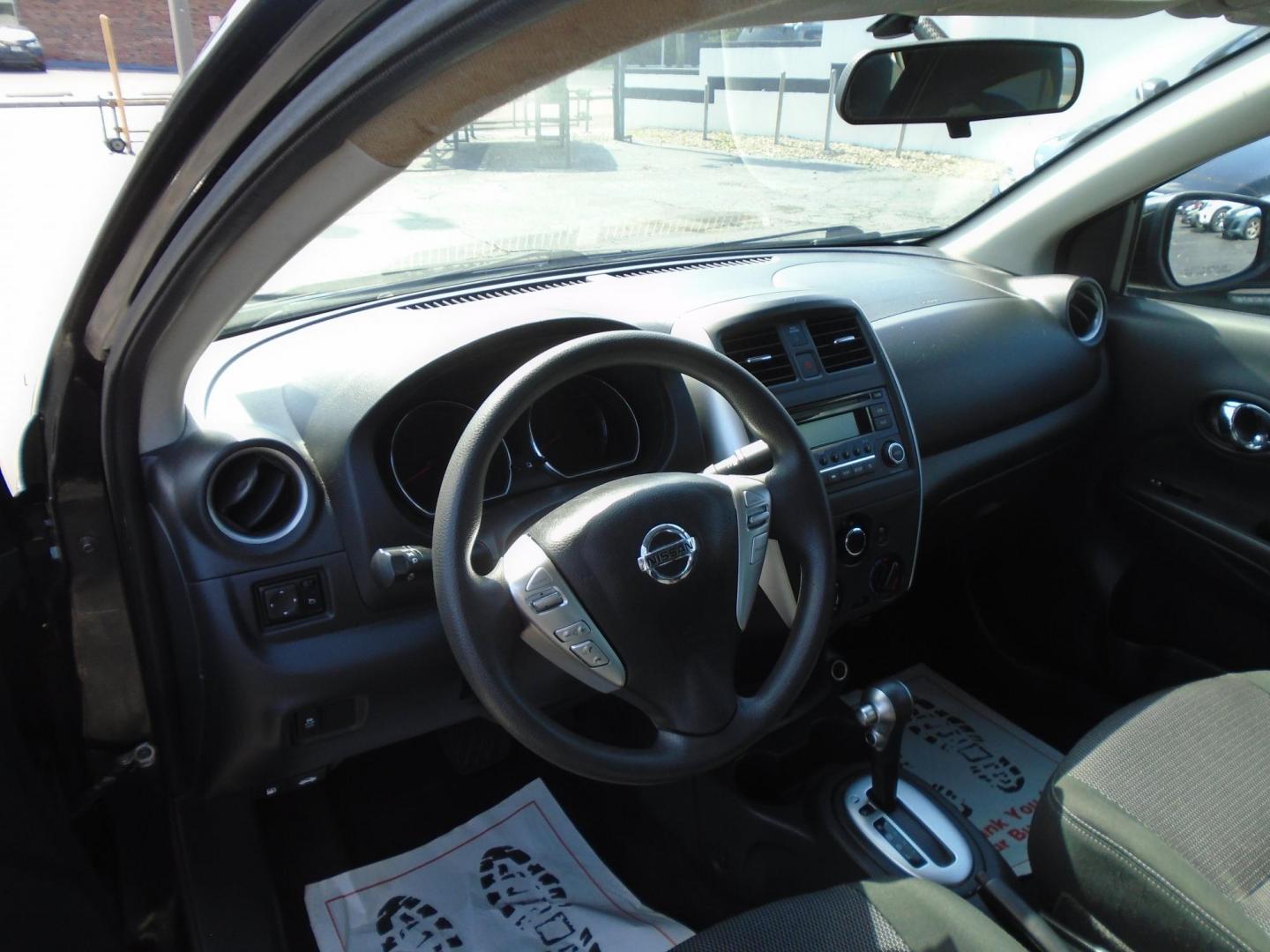2018 BLACK /GREY Nissan Versa 1.6 SL Sedan (3N1CN7APXJL) with an 1.6L L4 DOHC 16V engine, CVT transmission, located at 6112 N Florida Avenue, Tampa, FL, 33604, (888) 521-5131, 27.954929, -82.459534 - 499 DOWN PLUS TAX & TAG. - Photo#10
