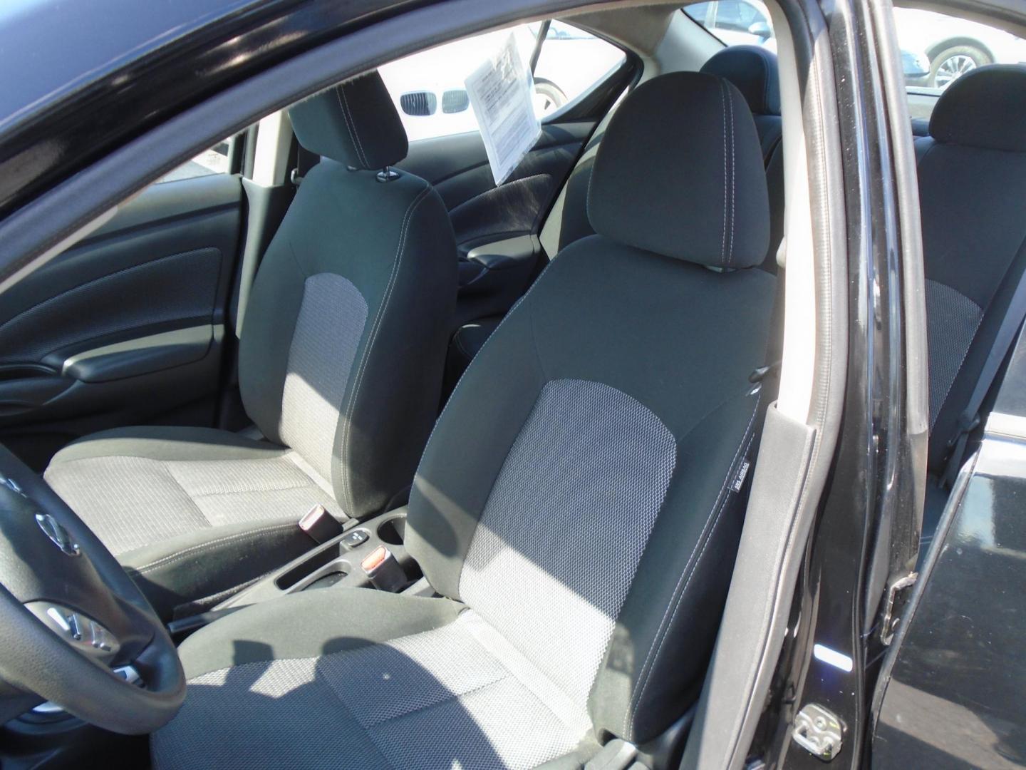2018 BLACK /GREY Nissan Versa 1.6 SL Sedan (3N1CN7APXJL) with an 1.6L L4 DOHC 16V engine, CVT transmission, located at 6112 N Florida Avenue, Tampa, FL, 33604, (888) 521-5131, 27.954929, -82.459534 - 499 DOWN PLUS TAX & TAG. - Photo#6