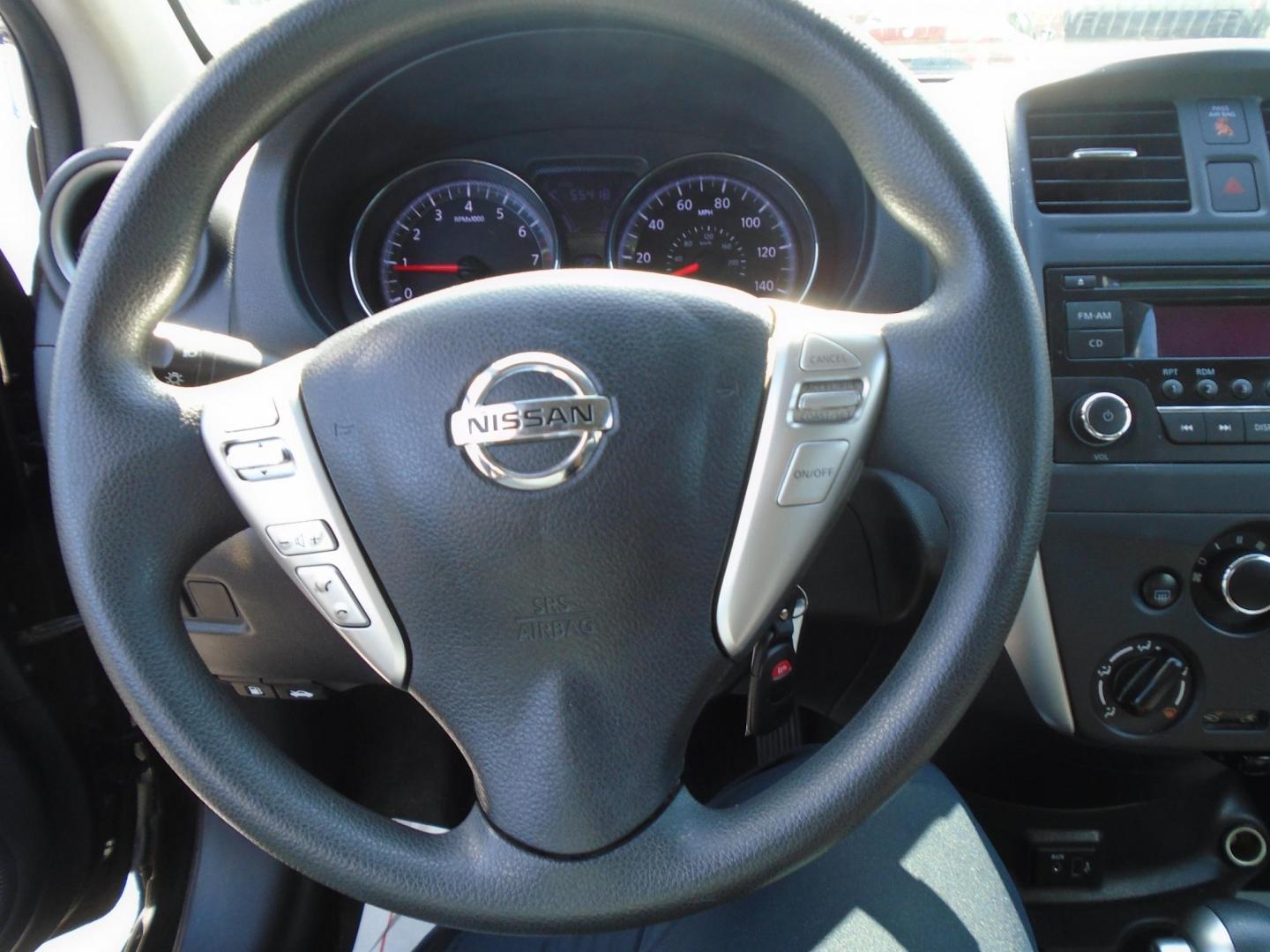 2018 BLACK /GREY Nissan Versa 1.6 SL Sedan (3N1CN7APXJL) with an 1.6L L4 DOHC 16V engine, CVT transmission, located at 6112 N Florida Avenue, Tampa, FL, 33604, (888) 521-5131, 27.954929, -82.459534 - 499 DOWN PLUS TAX & TAG. - Photo#9