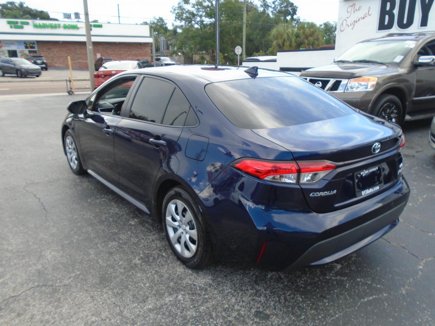 2020 Blue /Grey Toyota Corolla LE (JTDEPRAE8LJ) with an 1.8L L4 DOHC 16V engine, CVT transmission, located at 6112 N Florida Avenue, Tampa, FL, 33604, (888) 521-5131, 27.954929, -82.459534 - 499$ DOWN PLUS TAX & TAG. - Photo#5