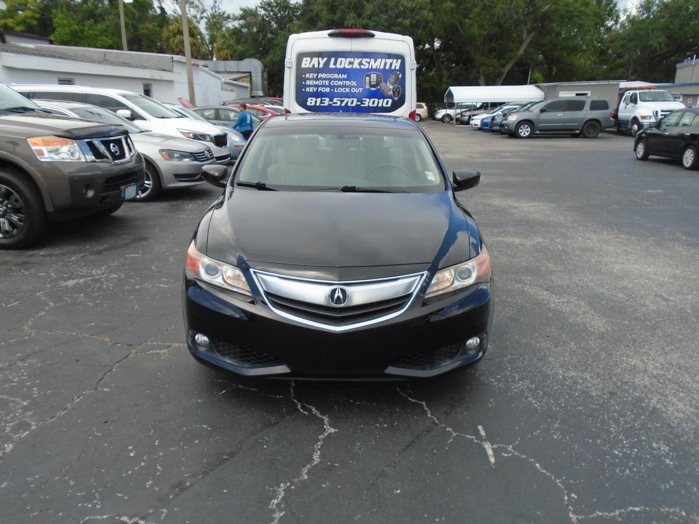 2013 BLACK /Beige Acura ILX 5-Spd AT w/ Technology Package (19VDE1F74DE) with an 2.0L L4 16V DOHC engine, 5-Speed Automatic transmission, located at 6112 N Florida Avenue, Tampa, FL, 33604, (888) 521-5131, 27.954929, -82.459534 - 499$ DOWN PLUS TAX & TAG. - Photo#1