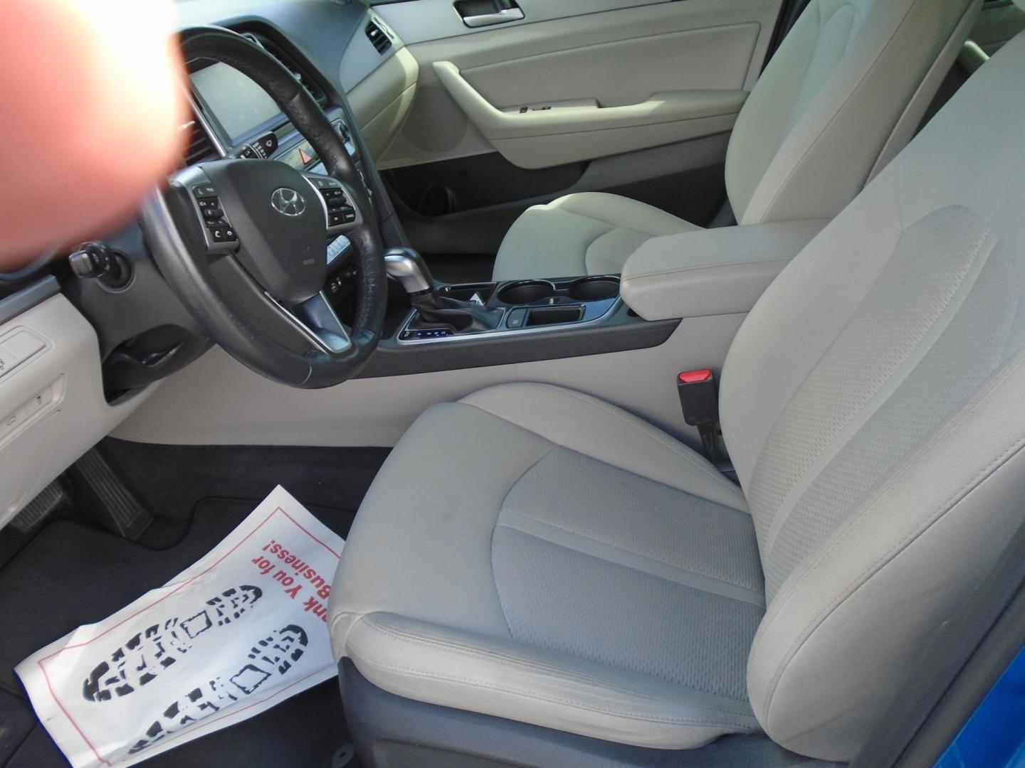 2019 Blue /Beige Hyundai Sonata Sport (5NPE34AF2KH) with an 2.4L L4 DOHC 16V engine, 6A transmission, located at 6112 N Florida Avenue, Tampa, FL, 33604, (888) 521-5131, 27.954929, -82.459534 - 499$ DOWN PLUS TAX & TAG. - Photo#9