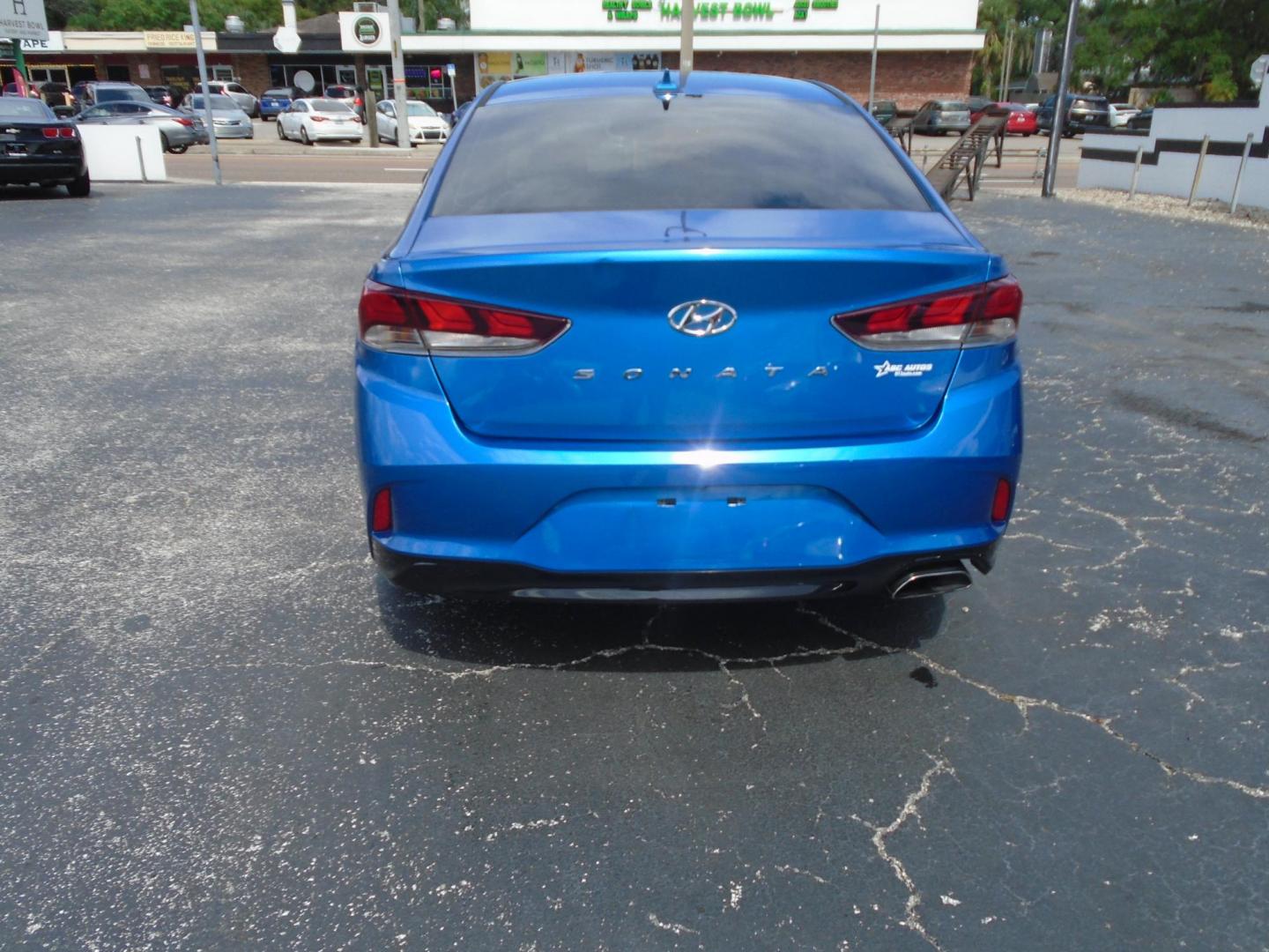 2019 Blue /Beige Hyundai Sonata Sport (5NPE34AF2KH) with an 2.4L L4 DOHC 16V engine, 6A transmission, located at 6112 N Florida Avenue, Tampa, FL, 33604, (888) 521-5131, 27.954929, -82.459534 - 499$ DOWN PLUS TAX & TAG. - Photo#5