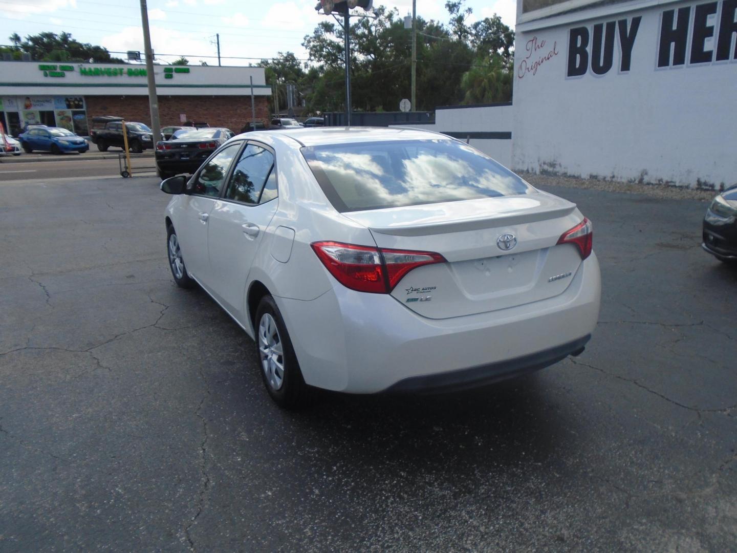 2014 White /Beige Toyota Corolla ECO CVT (5YFBPRHE8EP) with an 1.8L L4 DOHC 16V engine, Continuously Variable Transmission transmission, located at 6112 N Florida Avenue, Tampa, FL, 33604, (888) 521-5131, 27.954929, -82.459534 - 499$ down plus tax & tag. - Photo#6