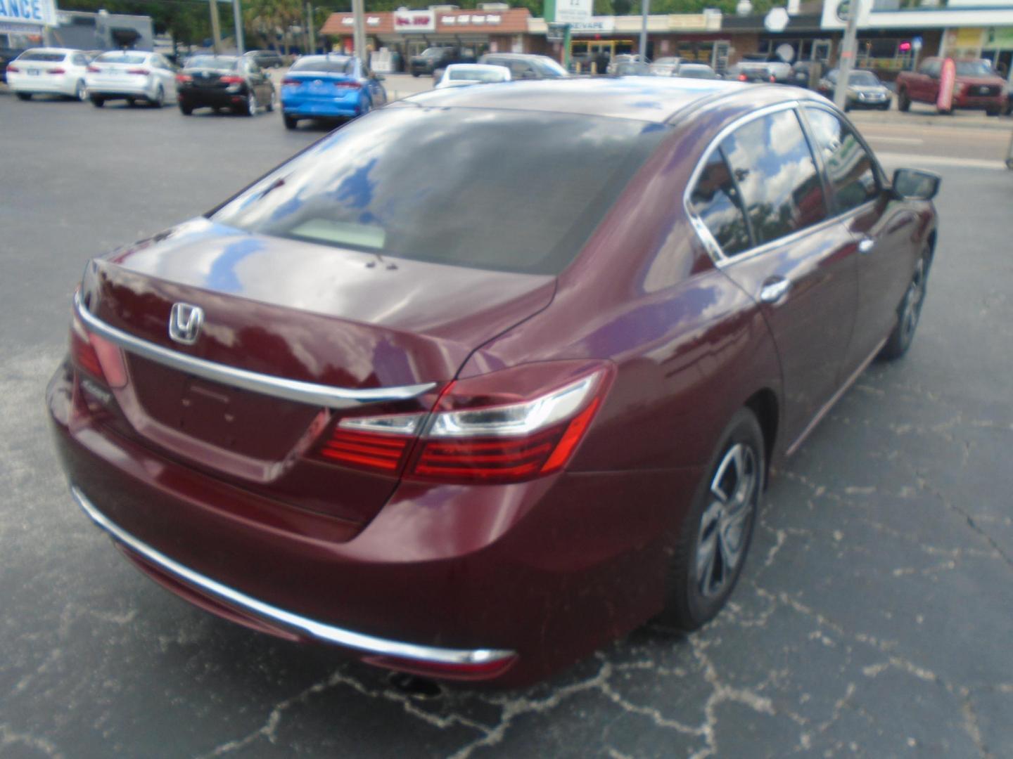 2017 RED /Beige Honda Accord LX Sedan CVT (1HGCR2F3XHA) with an 2.4L L4 DOHC 16V engine, CVT transmission, located at 6112 N Florida Avenue, Tampa, FL, 33604, (888) 521-5131, 27.954929, -82.459534 - 499$ DOWN PLUS TAX & TAG. - Photo#6