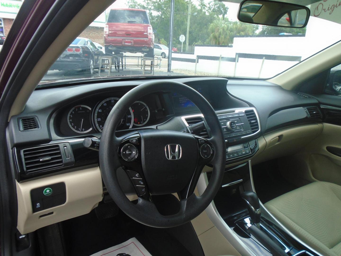 2017 RED /Beige Honda Accord LX Sedan CVT (1HGCR2F3XHA) with an 2.4L L4 DOHC 16V engine, CVT transmission, located at 6112 N Florida Avenue, Tampa, FL, 33604, (888) 521-5131, 27.954929, -82.459534 - 499$ DOWN PLUS TAX & TAG. - Photo#10