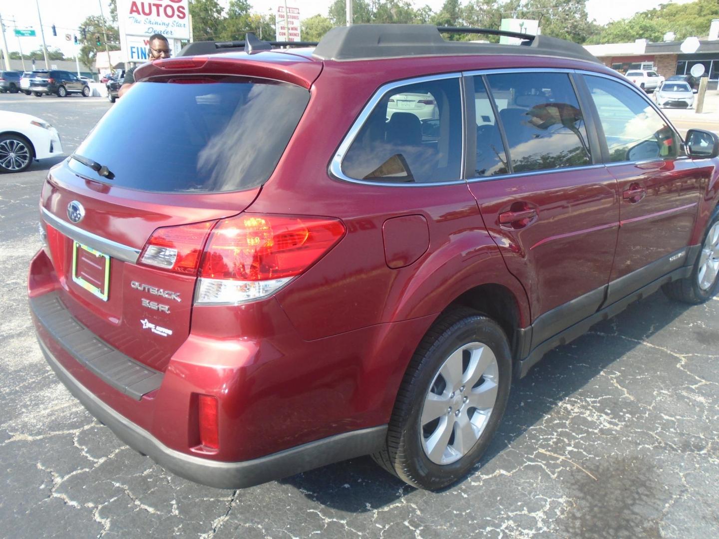 2011 RED /Beige Subaru Outback 3.6R Limited (4S4BRDLC4B2) with an 3.6L H6 DOHC 24V engine, 5-Speed Automatic transmission, located at 6112 N Florida Avenue, Tampa, FL, 33604, (888) 521-5131, 27.954929, -82.459534 - 499$ DOWN PLUS TAX & TAG. - Photo#3