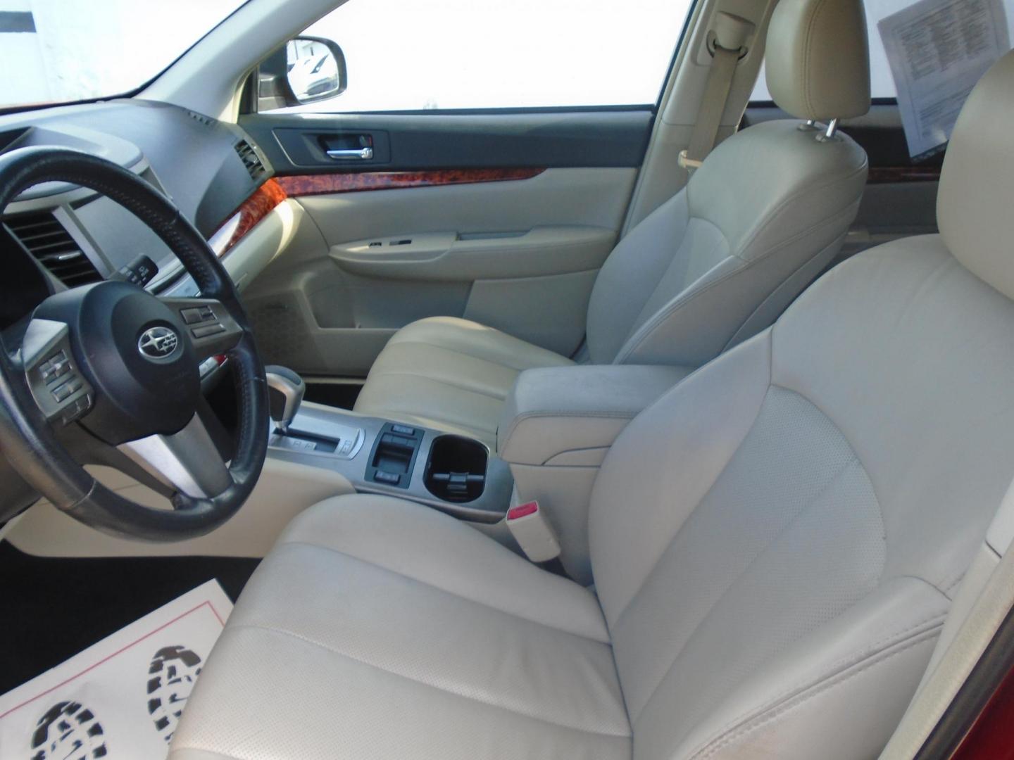 2011 RED /Beige Subaru Outback 3.6R Limited (4S4BRDLC4B2) with an 3.6L H6 DOHC 24V engine, 5-Speed Automatic transmission, located at 6112 N Florida Avenue, Tampa, FL, 33604, (888) 521-5131, 27.954929, -82.459534 - 499$ DOWN PLUS TAX & TAG. - Photo#8