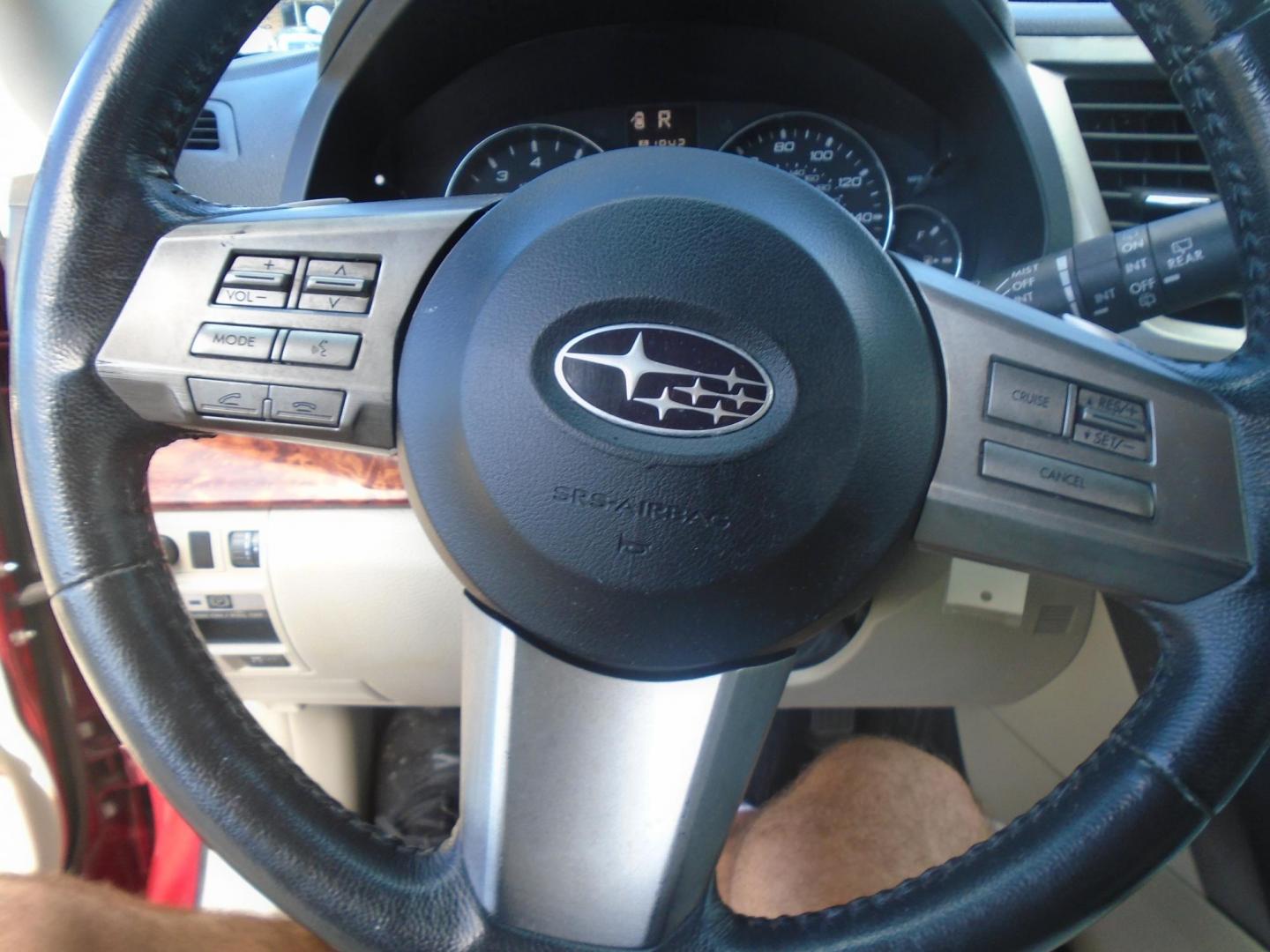 2011 RED /Beige Subaru Outback 3.6R Limited (4S4BRDLC4B2) with an 3.6L H6 DOHC 24V engine, 5-Speed Automatic transmission, located at 6112 N Florida Avenue, Tampa, FL, 33604, (888) 521-5131, 27.954929, -82.459534 - 499$ DOWN PLUS TAX & TAG. - Photo#6