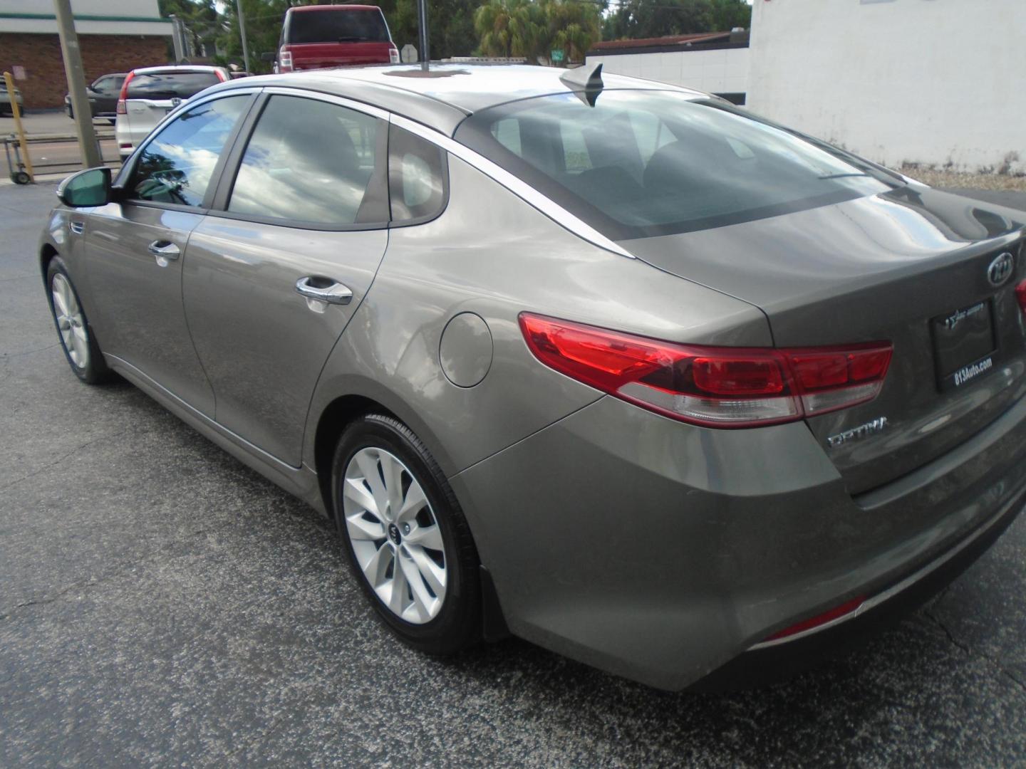 2018 GRAY /Grey Kia Optima LX (5XXGT4L35JG) with an 2.4L L4 DOHC 16V engine, 6A transmission, located at 6112 N Florida Avenue, Tampa, FL, 33604, (888) 521-5131, 27.954929, -82.459534 - 499$ down plus tax & tag. - Photo#1