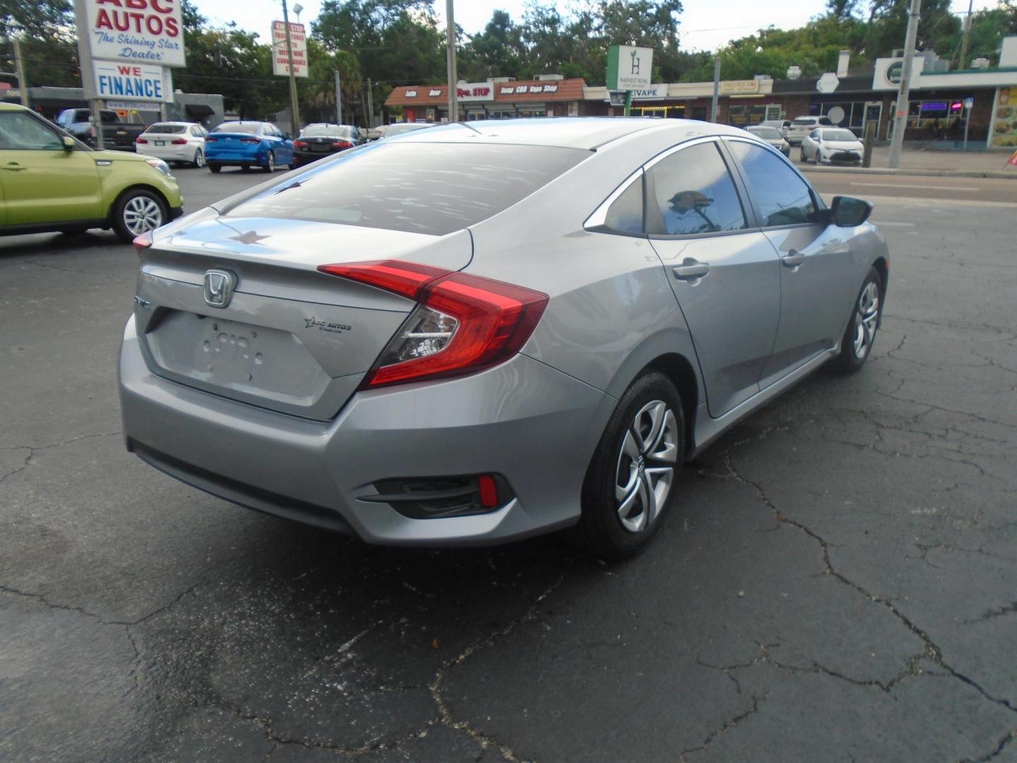 2017 SILVER /Grey Honda Civic LX Sedan CVT (19XFC2F59HE) with an 2.0L L4 DOHC 16V engine, CVT transmission, located at 6112 N Florida Avenue, Tampa, FL, 33604, (888) 521-5131, 27.954929, -82.459534 - 499$ down plus tax & tag. - Photo#5