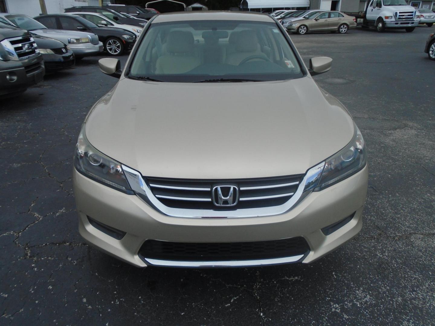 2015 TAN /Beige Honda Accord LX Sedan CVT (1HGCR2F30FA) with an 2.4L L4 DOHC 16V engine, Continuously Variable Transmission transmission, located at 6112 N Florida Avenue, Tampa, FL, 33604, (888) 521-5131, 27.954929, -82.459534 - 499$ down plus tax & tag. - Photo#2