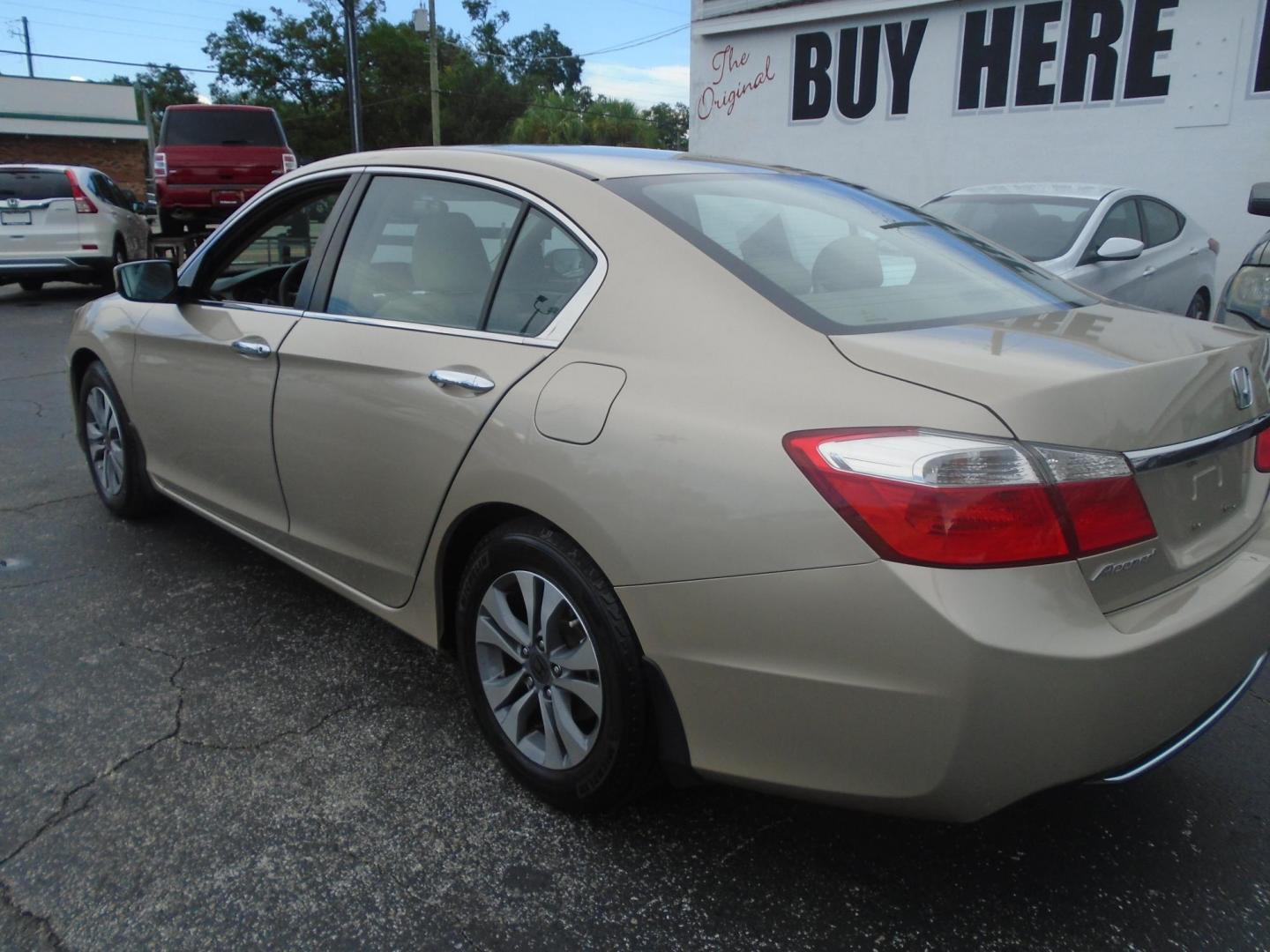 2015 TAN /Beige Honda Accord LX Sedan CVT (1HGCR2F30FA) with an 2.4L L4 DOHC 16V engine, Continuously Variable Transmission transmission, located at 6112 N Florida Avenue, Tampa, FL, 33604, (888) 521-5131, 27.954929, -82.459534 - 499$ down plus tax & tag. - Photo#5