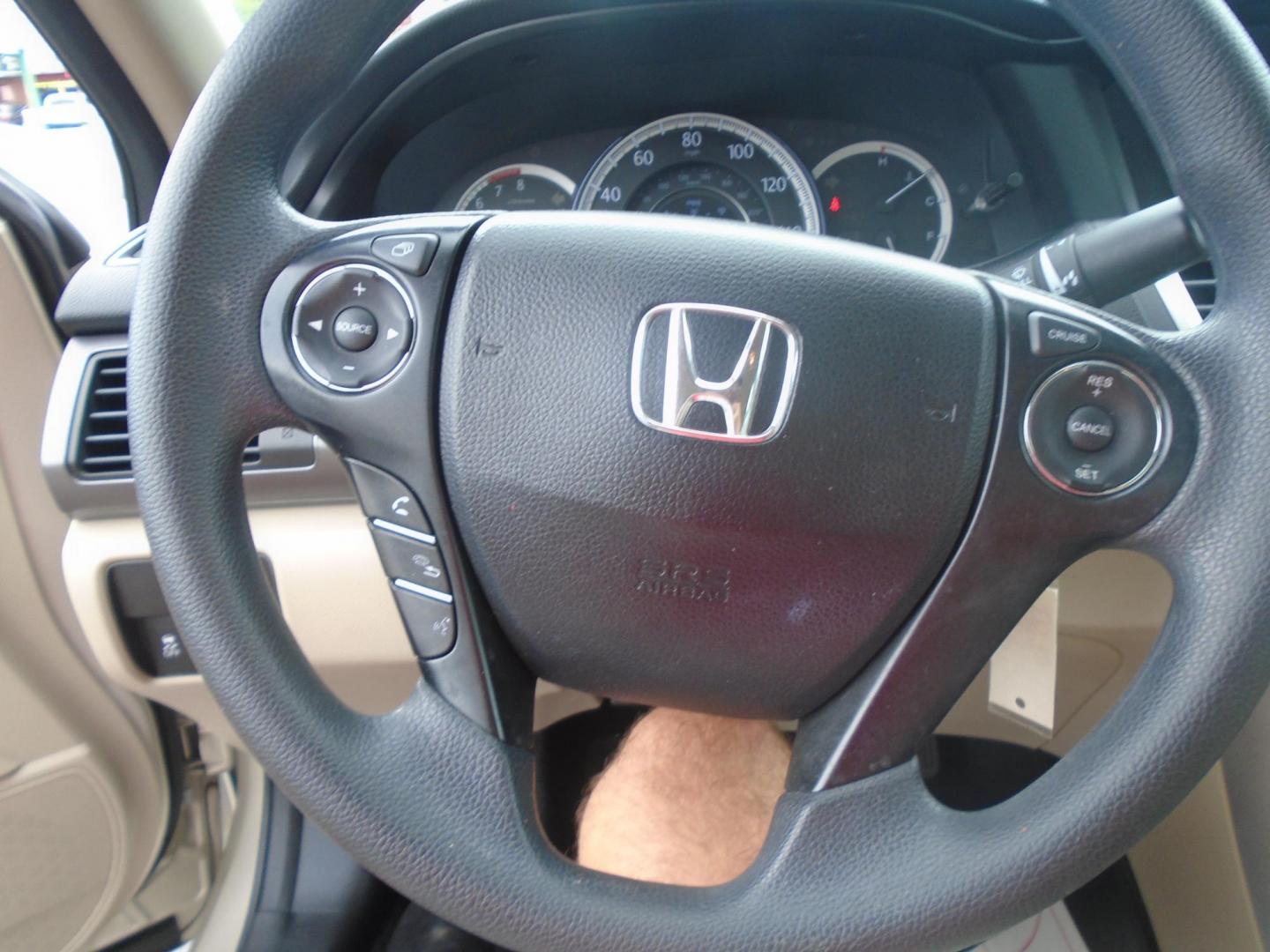 2015 TAN /Beige Honda Accord LX Sedan CVT (1HGCR2F30FA) with an 2.4L L4 DOHC 16V engine, Continuously Variable Transmission transmission, located at 6112 N Florida Avenue, Tampa, FL, 33604, (888) 521-5131, 27.954929, -82.459534 - 499$ down plus tax & tag. - Photo#7