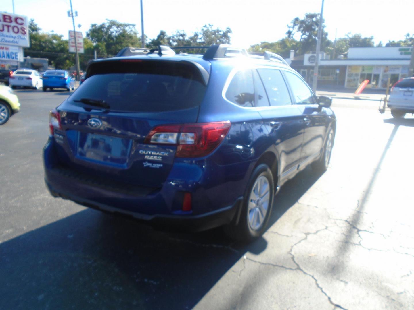 2017 Blue /Beige Subaru Outback 2.5i Premium (4S4BSAFCXH3) with an 2.5L H4 DOHC 16V engine, CVT transmission, located at 6112 N Florida Avenue, Tampa, FL, 33604, (888) 521-5131, 27.954929, -82.459534 - 499$ DOWN PLUS TAX & TAG. - Photo#5