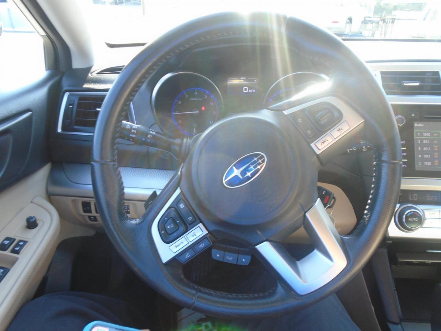 2017 Blue /Beige Subaru Outback 2.5i Premium (4S4BSAFCXH3) with an 2.5L H4 DOHC 16V engine, CVT transmission, located at 6112 N Florida Avenue, Tampa, FL, 33604, (888) 521-5131, 27.954929, -82.459534 - 499$ DOWN PLUS TAX & TAG. - Photo#9