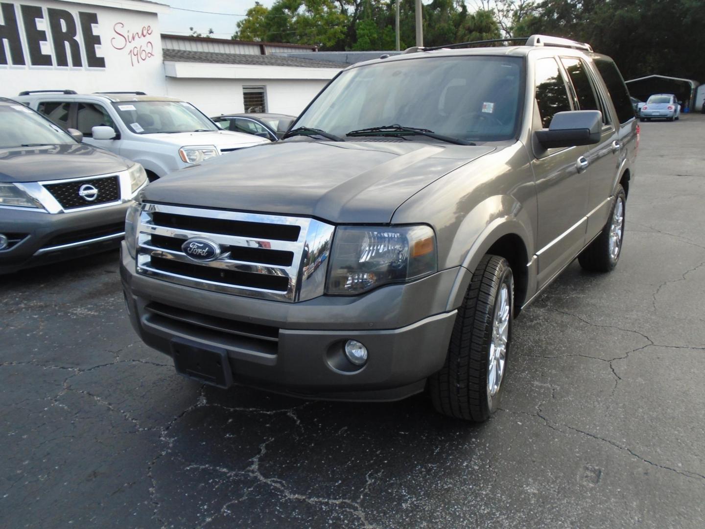 2012 GRAY /Black Ford Expedition Limited 2WD (1FMJU1K53CE) with an 5.4L V8 SOHC 16V FFV engine, 6-Speed Automatic transmission, located at 6112 N Florida Avenue, Tampa, FL, 33604, (888) 521-5131, 27.954929, -82.459534 - 499$ DOWN PLUS TAX & TAG. - Photo#2
