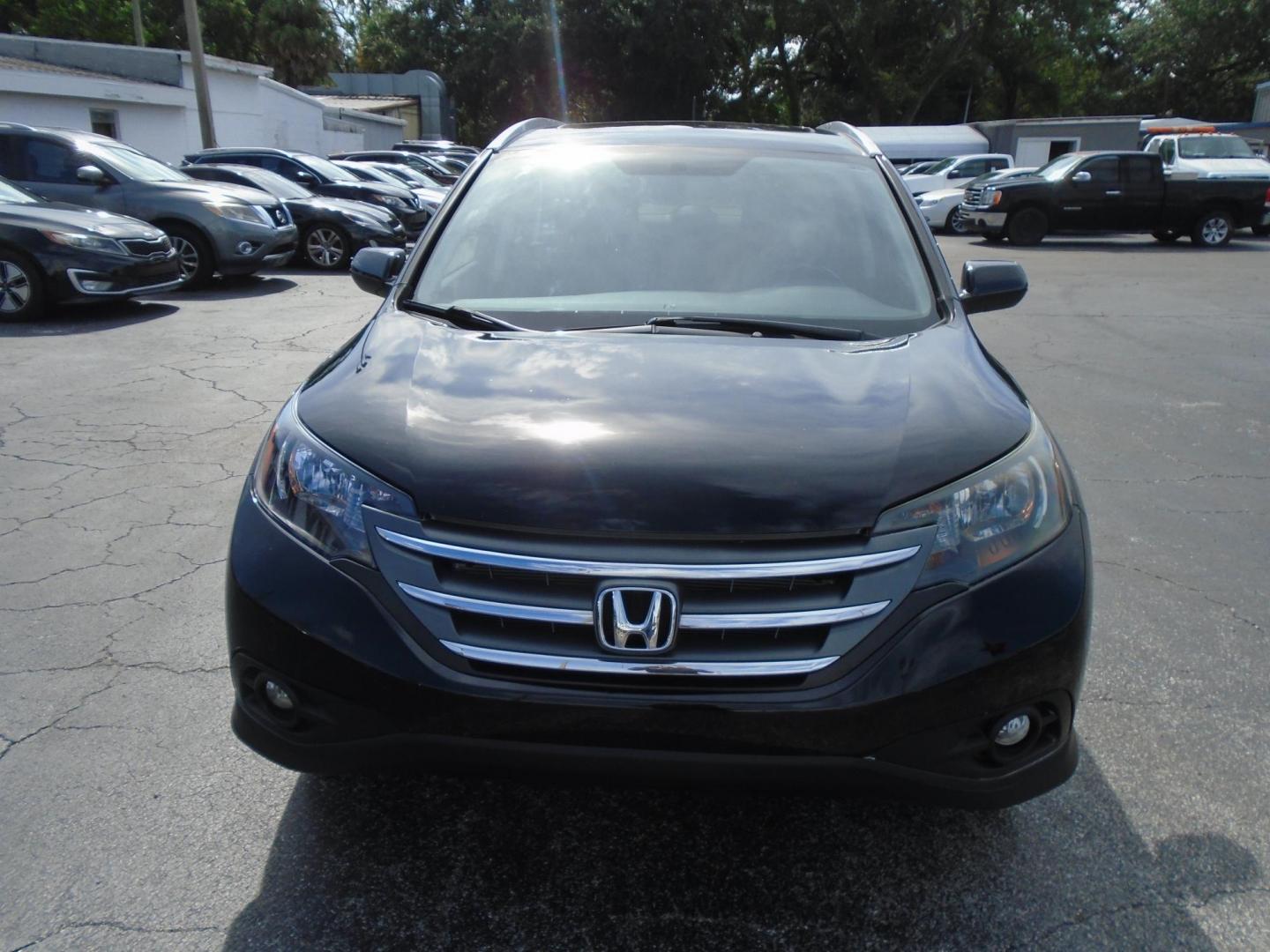 2014 BLACK /Grey Honda CR-V EX-L 2WD 5-Speed AT (2HKRM3H70EH) with an 2.4L L4 DOHC 16V engine, 5-Speed Automatic transmission, located at 6112 N Florida Avenue, Tampa, FL, 33604, (888) 521-5131, 27.954929, -82.459534 - 499$ down plus tax & tag. - Photo#1