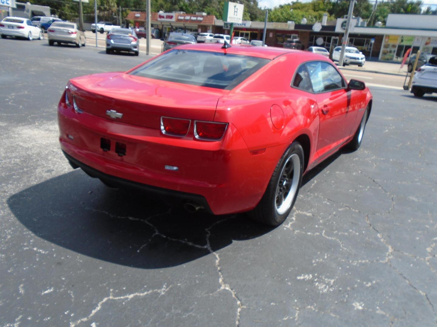 2011 RED /Grey Chevrolet Camaro LS Coupe (2G1FA1ED0B9) with an 3.6L V6 DOHC 24V engine, 6-Speed Automatic transmission, located at 6112 N Florida Avenue, Tampa, FL, 33604, (888) 521-5131, 27.954929, -82.459534 - $499 DOWN PLUS TAX & TAG. - Photo#5