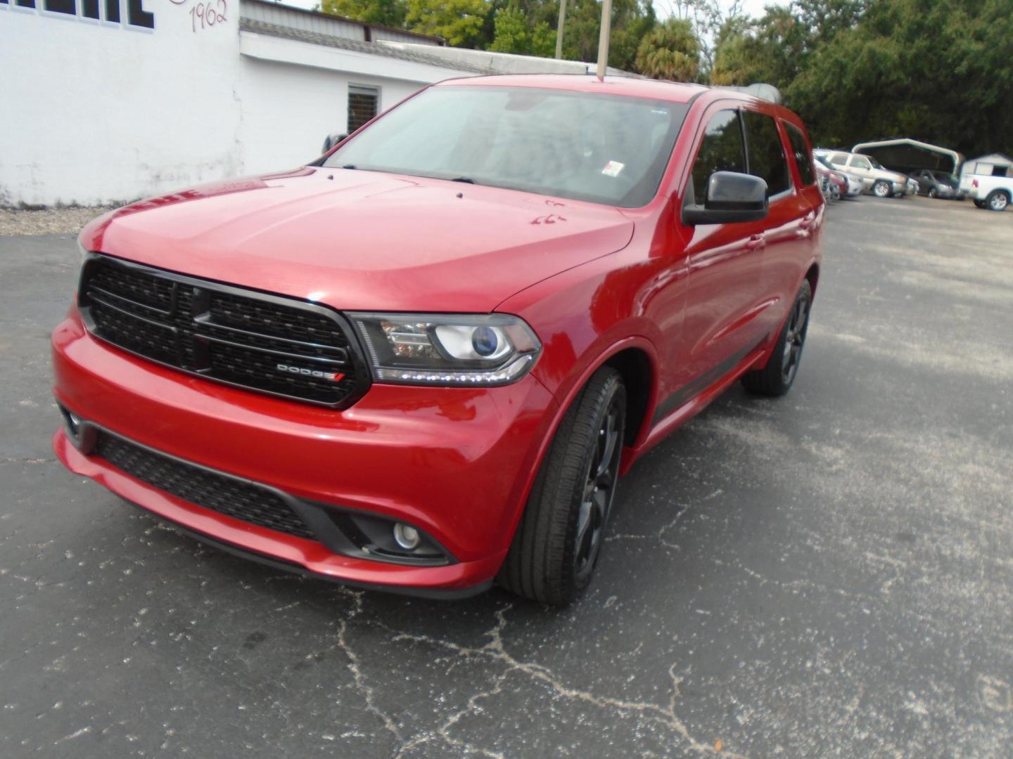 2018 RED /Grey Dodge Durango SXT RWD (1C4RDHAG5JC) with an 3.6L V6 DOHC 24V engine, 8A transmission, located at 6112 N Florida Avenue, Tampa, FL, 33604, (888) 521-5131, 27.954929, -82.459534 - Just $499 down, plus tax and tag. - Photo#2