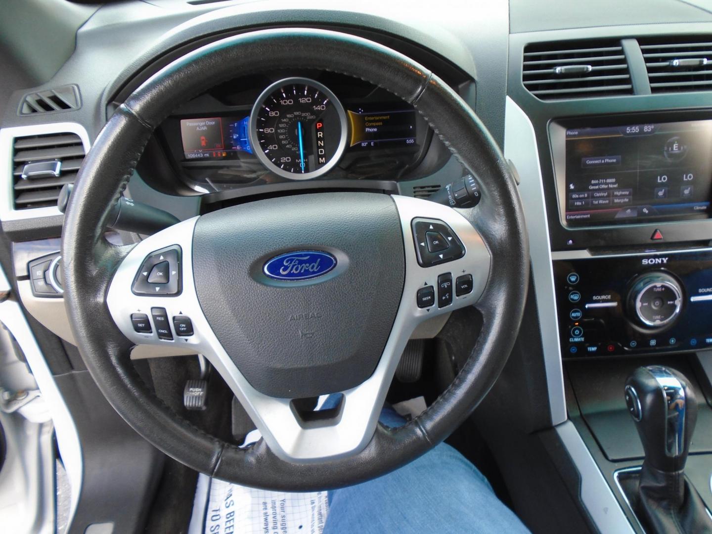 2015 White /Beige Ford Explorer Limited FWD (1FM5K7F80FG) with an 3.5L V6 DOHC 24V engine, 6-Speed Automatic transmission, located at 6112 N Florida Avenue, Tampa, FL, 33604, (888) 521-5131, 27.954929, -82.459534 - 499$ down plus tax & tag. - Photo#20