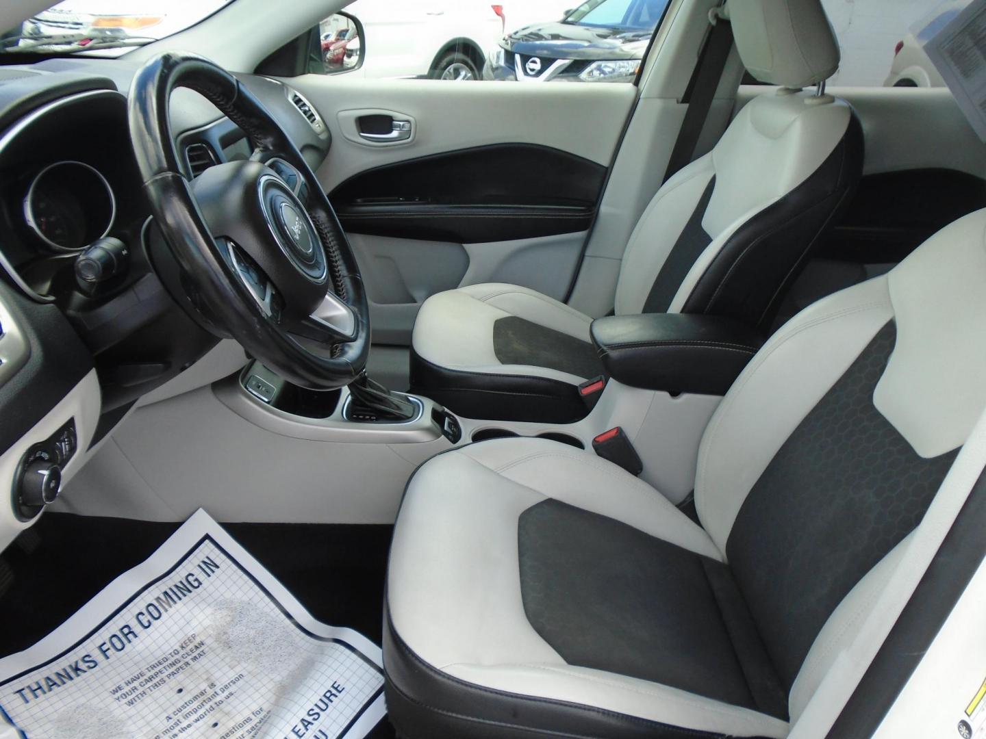 2017 White /WHITE & BLACK Jeep Compass Sport FWD (3C4NJCBB3HT) with an 2.4L L4 DOHC 16V engine, located at 6112 N Florida Avenue, Tampa, FL, 33604, (888) 521-5131, 27.954929, -82.459534 - 499$ DOWN PLUS TAX & TAG. - Photo#14