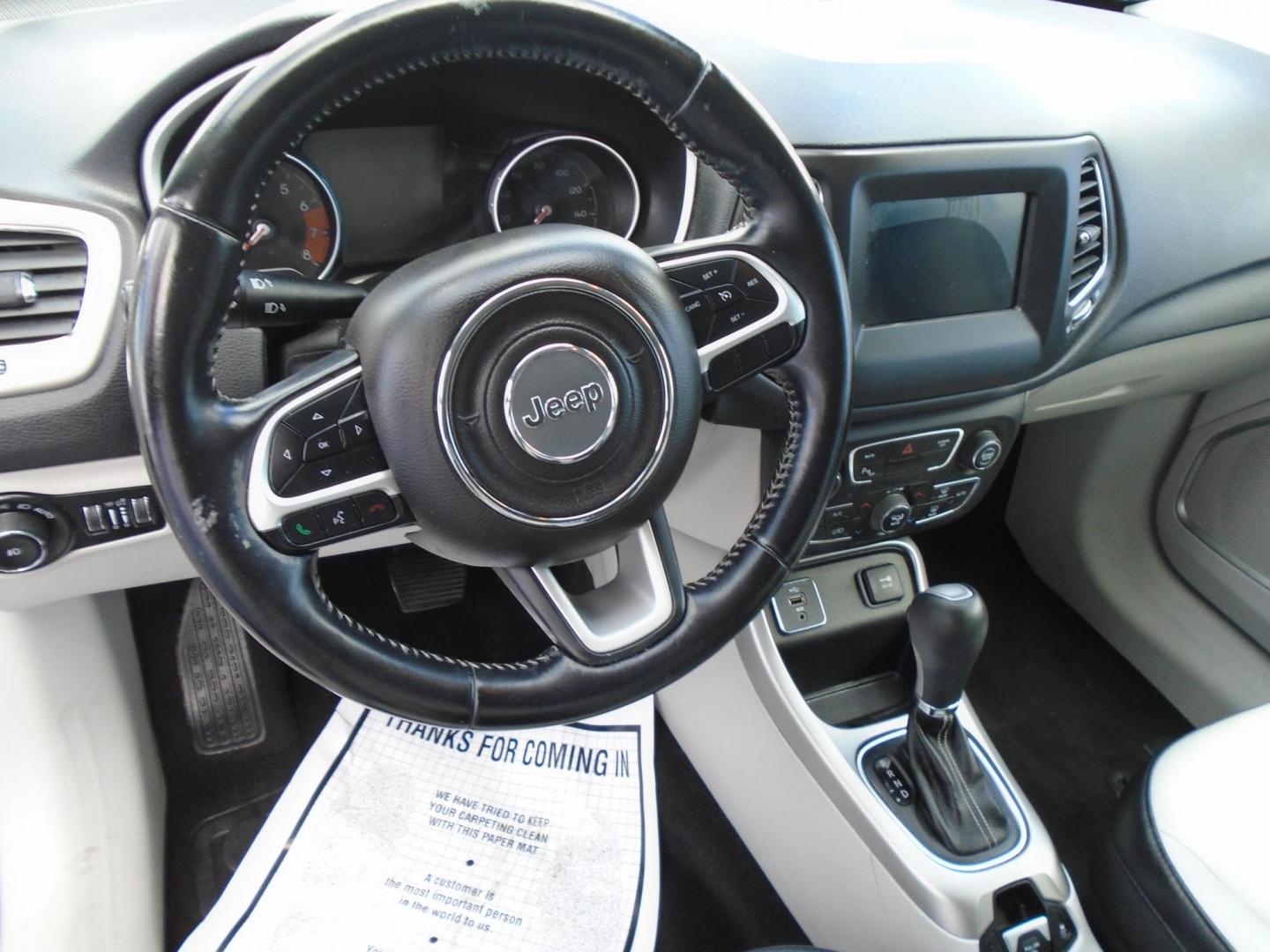 2017 White /WHITE & BLACK Jeep Compass Sport FWD (3C4NJCBB3HT) with an 2.4L L4 DOHC 16V engine, located at 6112 N Florida Avenue, Tampa, FL, 33604, (888) 521-5131, 27.954929, -82.459534 - 499$ DOWN PLUS TAX & TAG. - Photo#13
