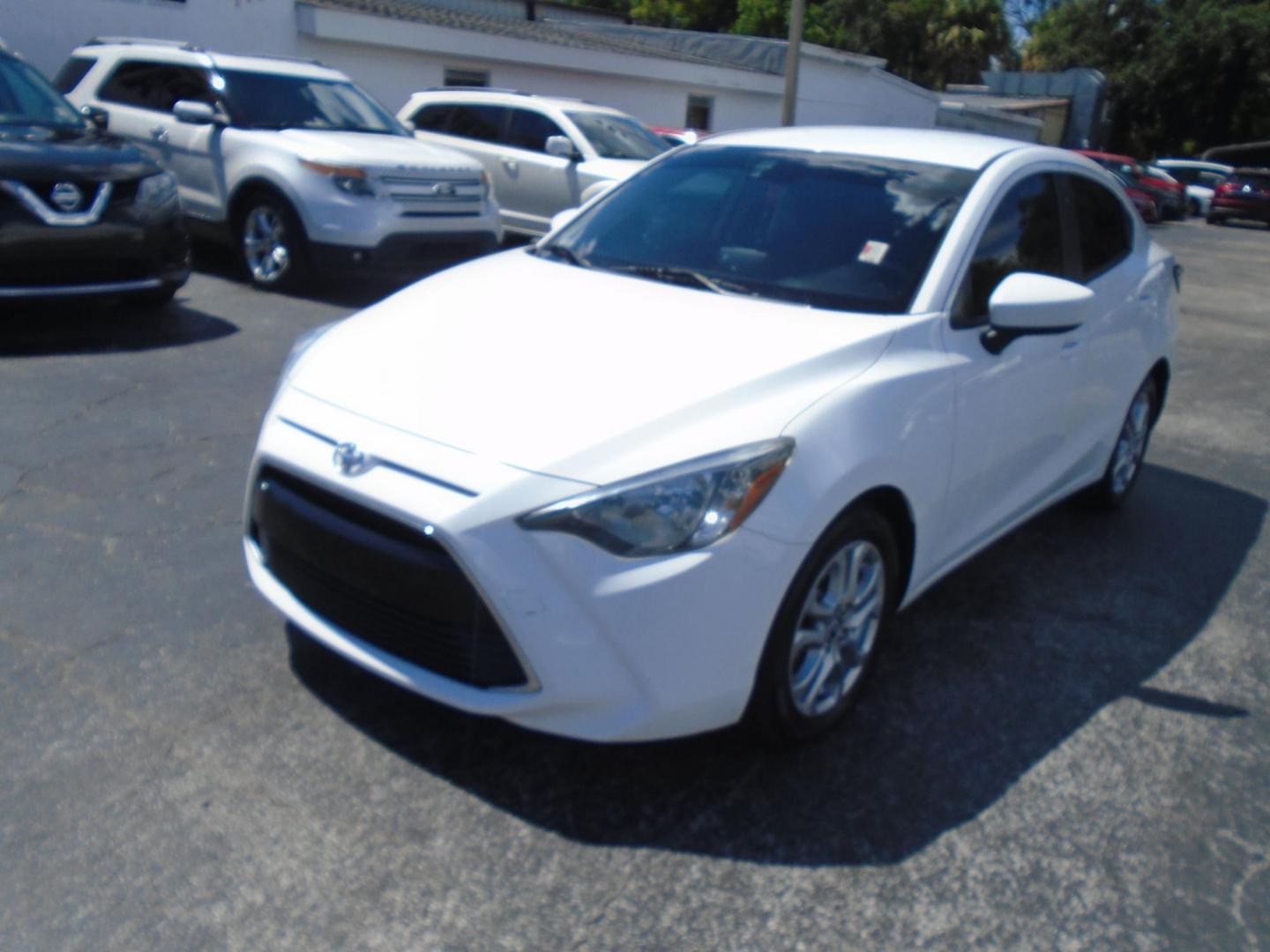 2017 White /Grey & blue Scion Yaris iA 6M (3MYDLBYV1HY) with an 1.5L L4 DOHC 16V engine, 6M transmission, located at 6112 N Florida Avenue, Tampa, FL, 33604, (888) 521-5131, 27.954929, -82.459534 - 499$ down plus tax & tag. - Photo#2