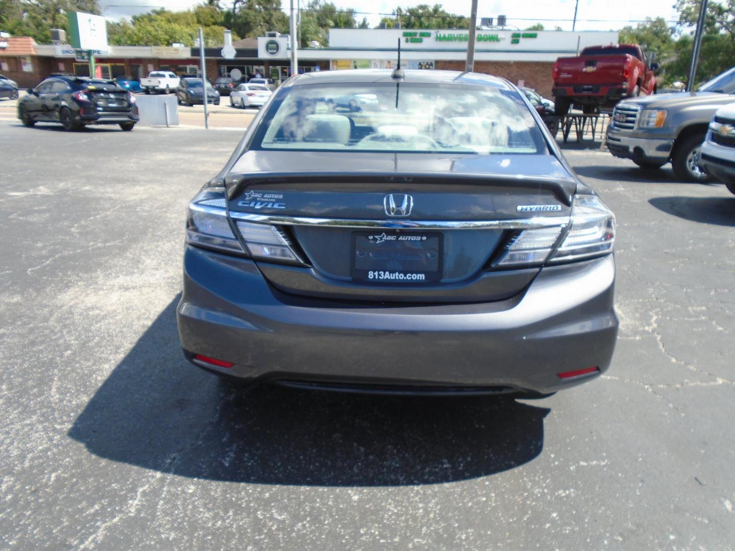 2015 GRAY /Beige Honda Civic Hybrid CVT (19XFB4F29FE) with an 1.5L L4 SOHC 8V HYBRID engine, CVT transmission, located at 6112 N Florida Avenue, Tampa, FL, 33604, (888) 521-5131, 27.954929, -82.459534 - 499$ down plus tax & tag. - Photo#6