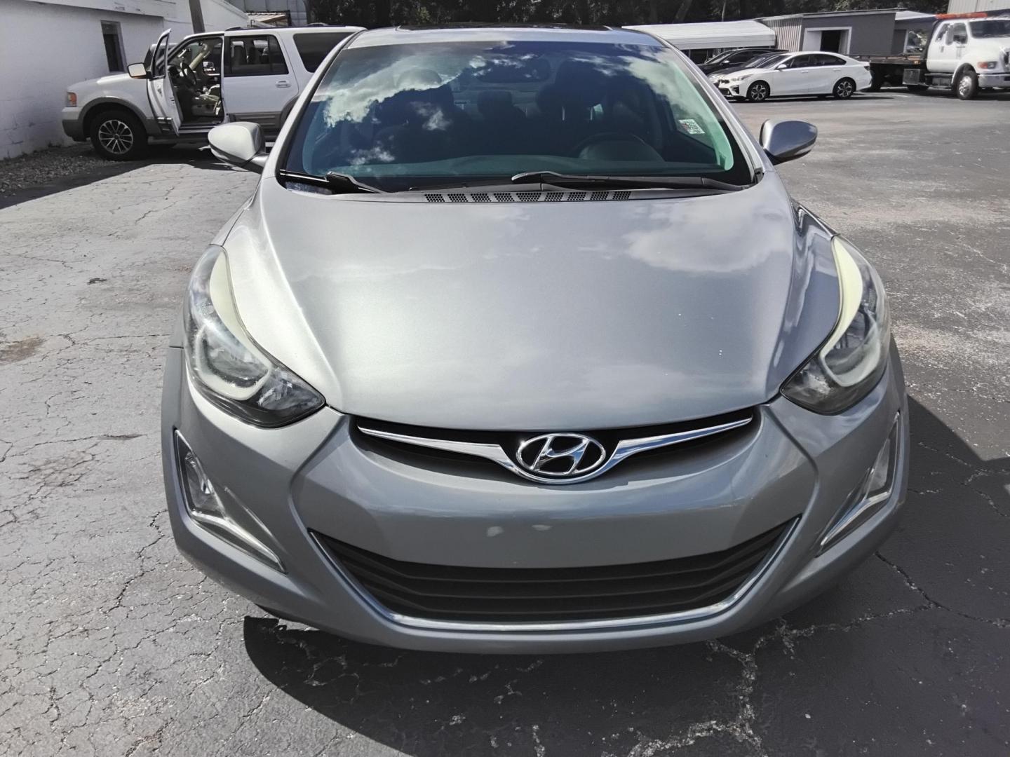 2016 SILVER /Grey Hyundai Elantra Limited (5NPDH4AE3GH) with an 1.8L L4 DOHC 16V engine, 6-Speed Automatic transmission, located at 6112 N Florida Avenue, Tampa, FL, 33604, (888) 521-5131, 27.954929, -82.459534 - 499$ DOWN PLUS TAX & TAG. - Photo#2