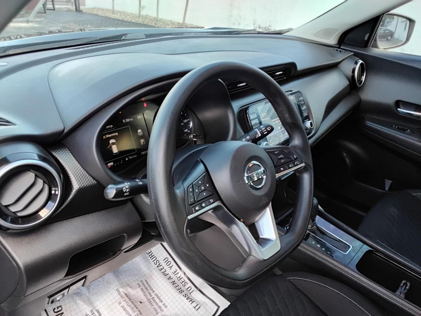 2021 BLACK /Grey Nissan Kicks SV (3N1CP5CV1ML) with an 1.6L L4 engine, CVT transmission, located at 6112 N Florida Avenue, Tampa, FL, 33604, (888) 521-5131, 27.954929, -82.459534 - 499$ DOWN PLUS TAX & TAG. - Photo#9