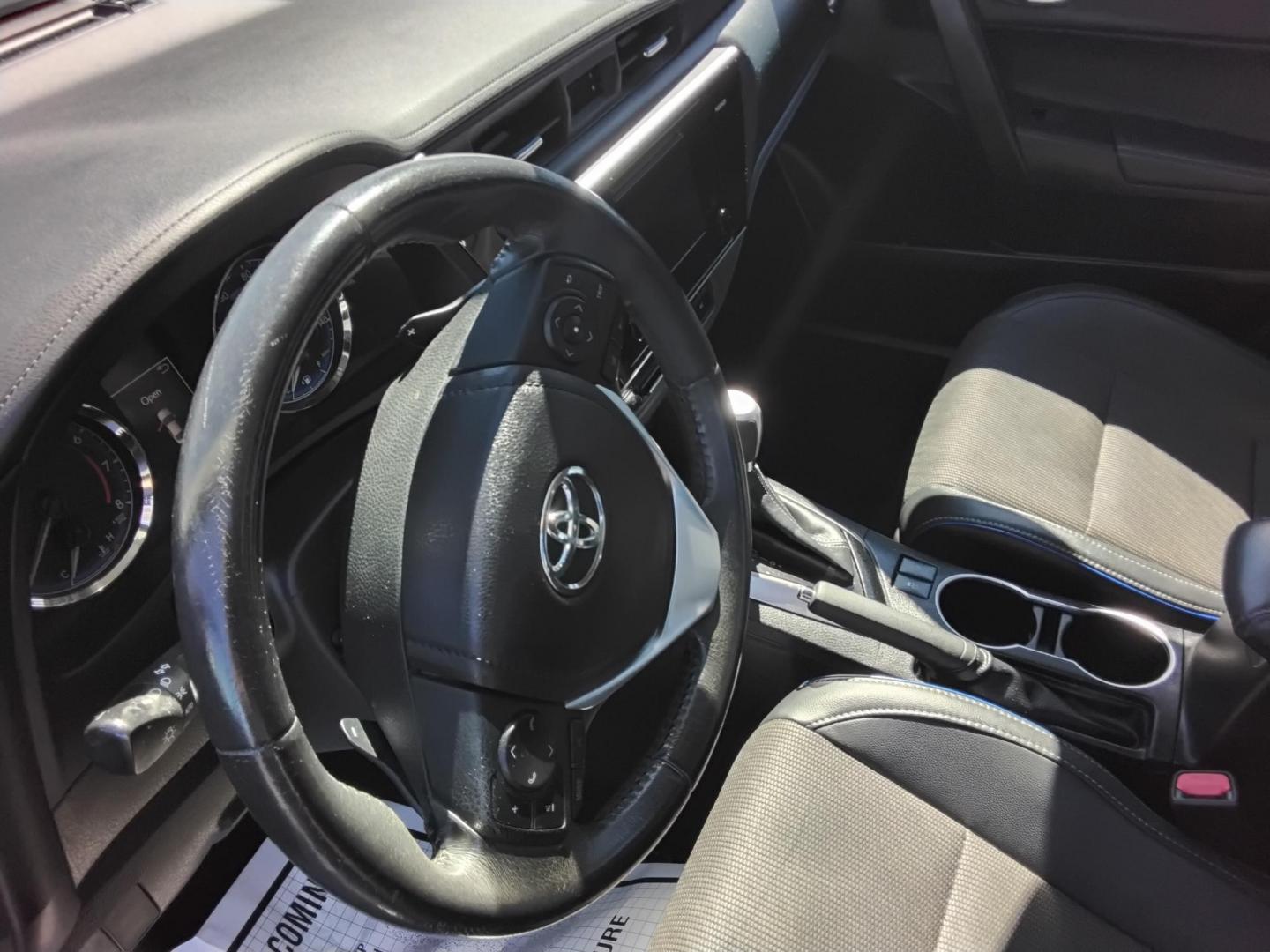 2017 BLACK /Grey Toyota Corolla L CVT (2T1BURHE6HC) with an 1.8L L4 DOHC 16V engine, CVT transmission, located at 6112 N Florida Avenue, Tampa, FL, 33604, (888) 521-5131, 27.954929, -82.459534 - 499$ DOWN PLUS TAX & TAG. - Photo#12