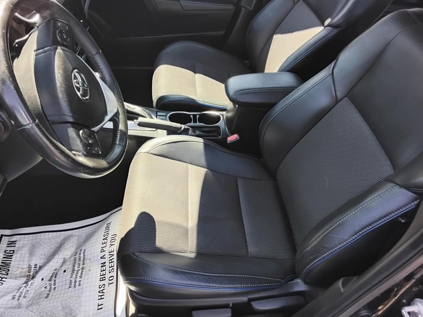 2017 BLACK /Grey Toyota Corolla L CVT (2T1BURHE6HC) with an 1.8L L4 DOHC 16V engine, CVT transmission, located at 6112 N Florida Avenue, Tampa, FL, 33604, (888) 521-5131, 27.954929, -82.459534 - 499$ DOWN PLUS TAX & TAG. - Photo#13