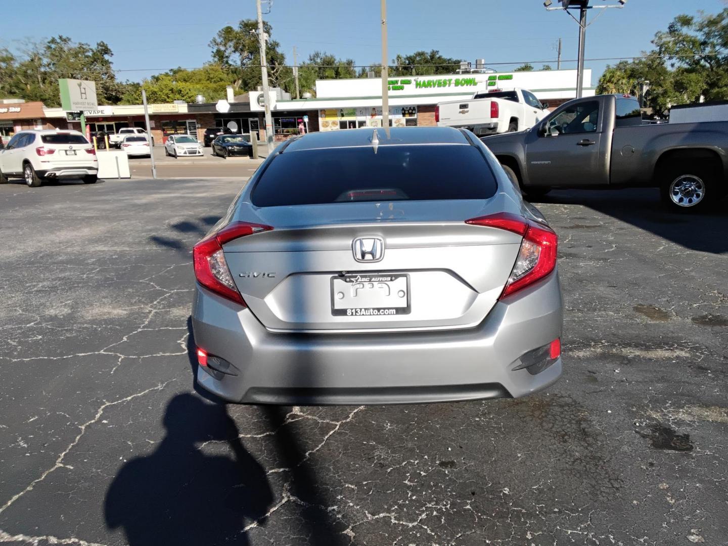 2018 GRAY /Grey Honda Civic EX Sedan CVT (19XFC2F71JE) with an 2.0L L4 DOHC 16V engine, CVT transmission, located at 6112 N Florida Avenue, Tampa, FL, 33604, (888) 521-5131, 27.954929, -82.459534 - 499$ down plus tax & tag. - Photo#6