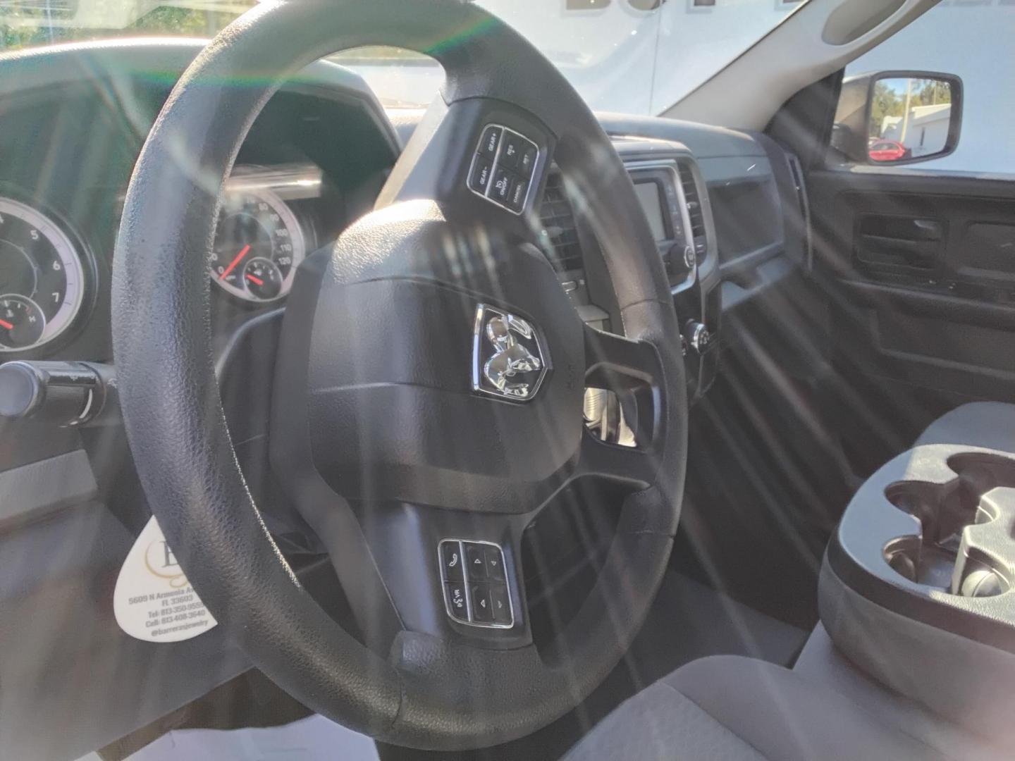 2017 BLACK /Grey RAM 1500 Tradesman Quad Cab 2WD (1C6RR6FT7HS) with an 5.7L V8 OHV 16V engine, 8A transmission, located at 6112 N Florida Avenue, Tampa, FL, 33604, (888) 521-5131, 27.954929, -82.459534 - 499$ down plus tax & tag. - Photo#8