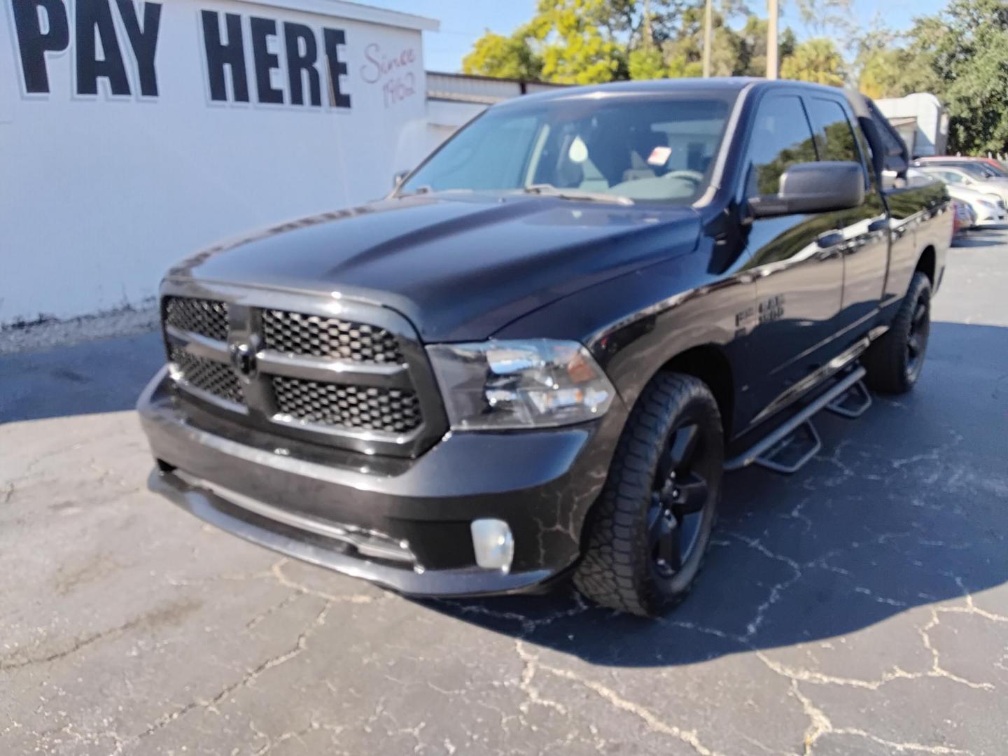 2017 BLACK /Grey RAM 1500 Tradesman Quad Cab 2WD (1C6RR6FT7HS) with an 5.7L V8 OHV 16V engine, 8A transmission, located at 6112 N Florida Avenue, Tampa, FL, 33604, (888) 521-5131, 27.954929, -82.459534 - 499$ down plus tax & tag. - Photo#2