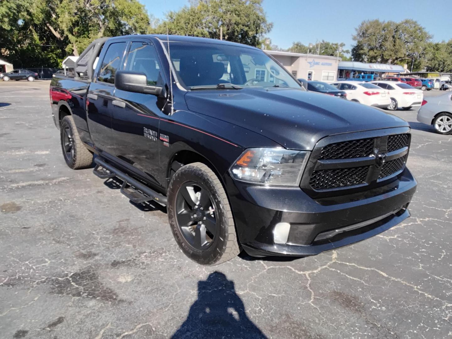 2017 BLACK /Grey RAM 1500 Tradesman Quad Cab 2WD (1C6RR6FT7HS) with an 5.7L V8 OHV 16V engine, 8A transmission, located at 6112 N Florida Avenue, Tampa, FL, 33604, (888) 521-5131, 27.954929, -82.459534 - 499$ down plus tax & tag. - Photo#3