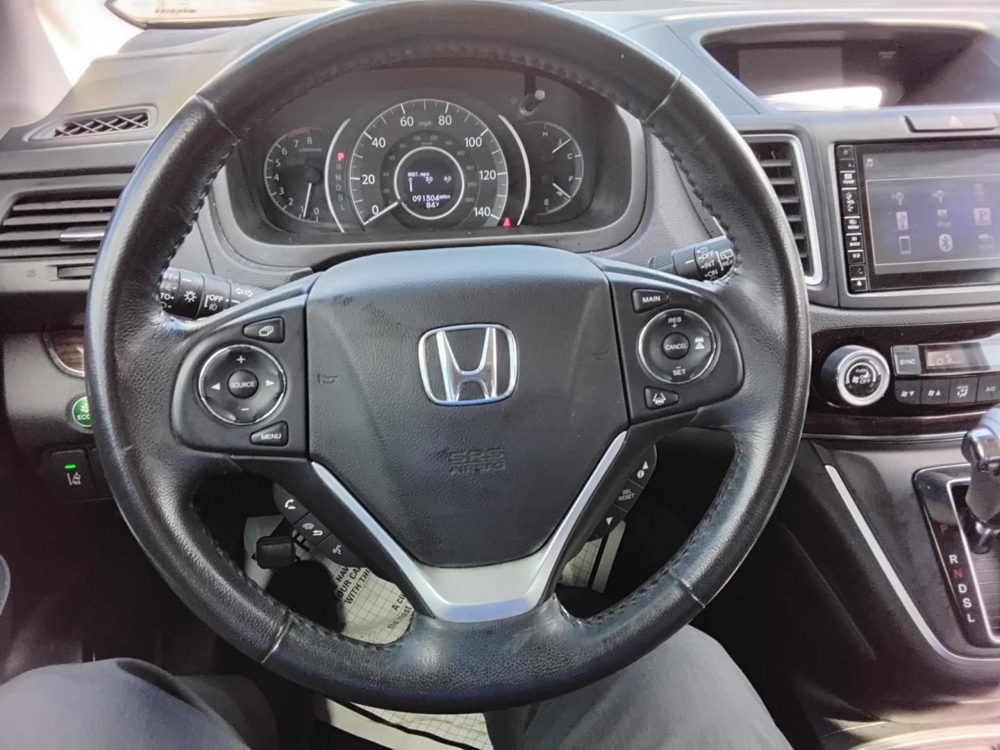 2015 White /Beige Honda CR-V EX-L AWD w/RES (5J6RM4H9XFL) with an 2.4L L4 DOHC 16V engine, Continuously Variable Transmission transmission, located at 6112 N Florida Avenue, Tampa, FL, 33604, (888) 521-5131, 27.954929, -82.459534 - 499$ down plus tax & tag. - Photo#10