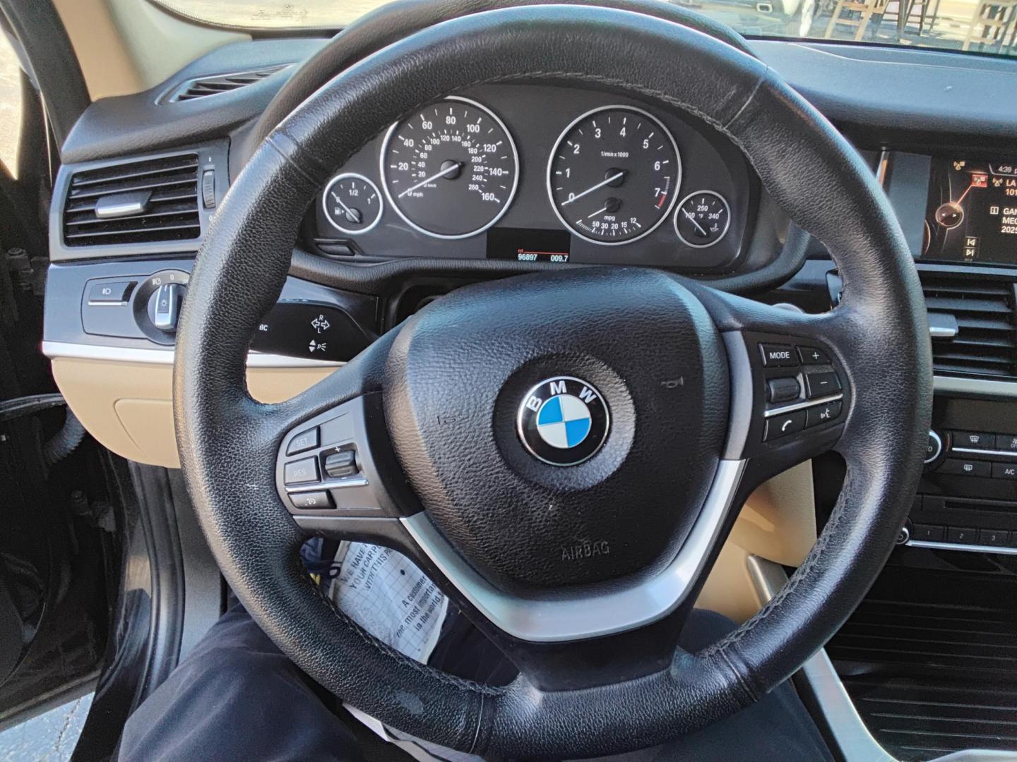 2017 BLACK /Beige BMW X3 sDrive28i (5UXWZ7C38H0) with an 2.0L L4 DOHC 16V engine, 8A transmission, located at 6112 N Florida Avenue, Tampa, FL, 33604, (888) 521-5131, 27.954929, -82.459534 - 499$ DOWN PLUS TAX & TAG. - Photo#9