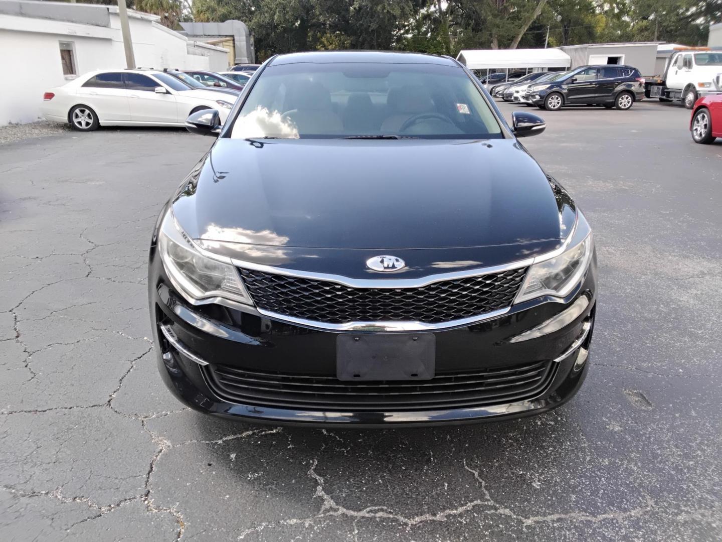 2018 BLACK /Grey Kia Optima LX (5XXGT4L35JG) with an 2.4L L4 DOHC 16V engine, 6A transmission, located at 6112 N Florida Avenue, Tampa, FL, 33604, (888) 521-5131, 27.954929, -82.459534 - 499$ DOWN PLUS TAX & TAG. - Photo#1