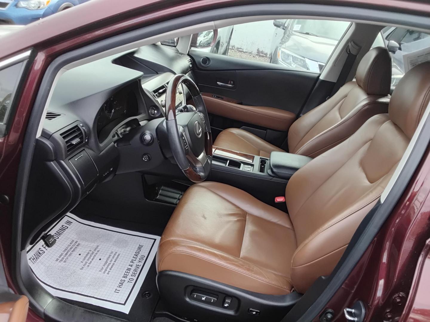 2014 Red /Brown Lexus RX 350 FWD (2T2ZK1BA4EC) with an 3.5L V6 DOHC 24V engine, 5-Speed Automatic transmission, located at 6112 N Florida Avenue, Tampa, FL, 33604, (888) 521-5131, 27.954929, -82.459534 - 499$ down plus tax & tag. - Photo#10