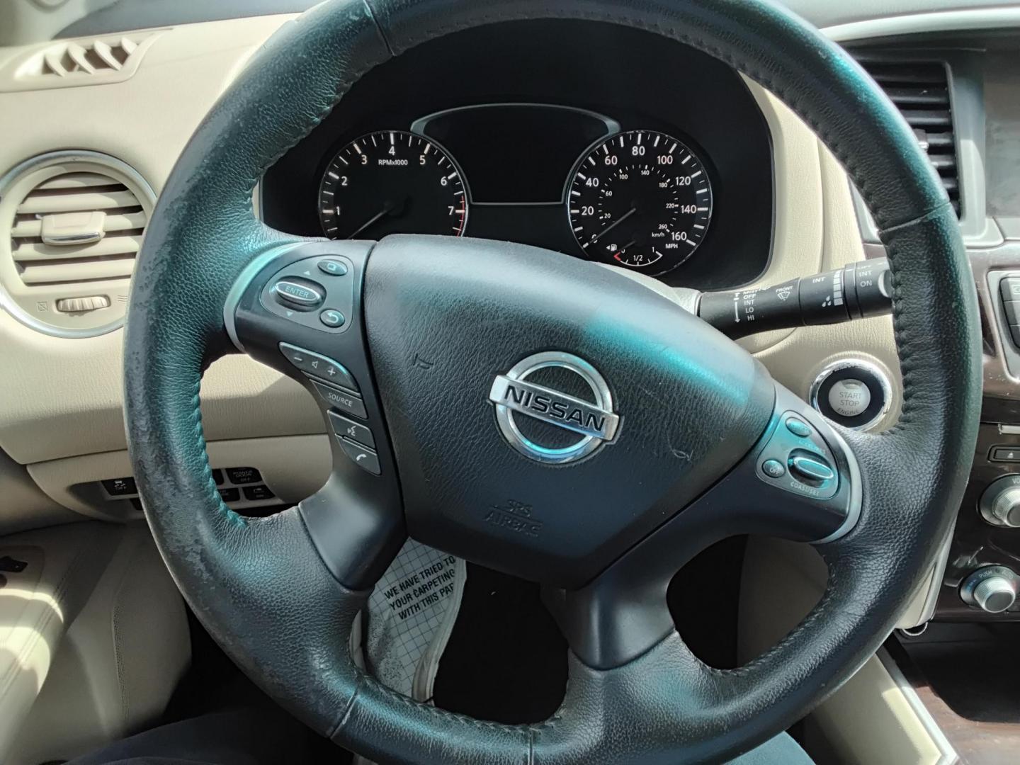 2016 BROWN /Beige Nissan Pathfinder S 2WD (5N1AR2MN9GC) with an 3.5L V6 DOHC 24V engine, CVT transmission, located at 6112 N Florida Avenue, Tampa, FL, 33604, (888) 521-5131, 27.954929, -82.459534 - 499$ down plus tax & tag. - Photo#9