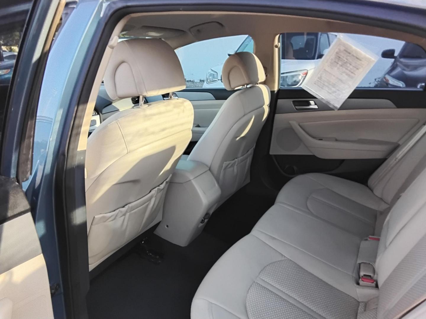 2015 Blue /Grey Hyundai Sonata ECO (5NPE24AF6FH) with an 1.6L L4 DOHC 16V engine, 7-Speed Automatic transmission, located at 6112 N Florida Avenue, Tampa, FL, 33604, (888) 521-5131, 27.954929, -82.459534 - 499$ DOWN PLUS TAX & TAG. - Photo#7