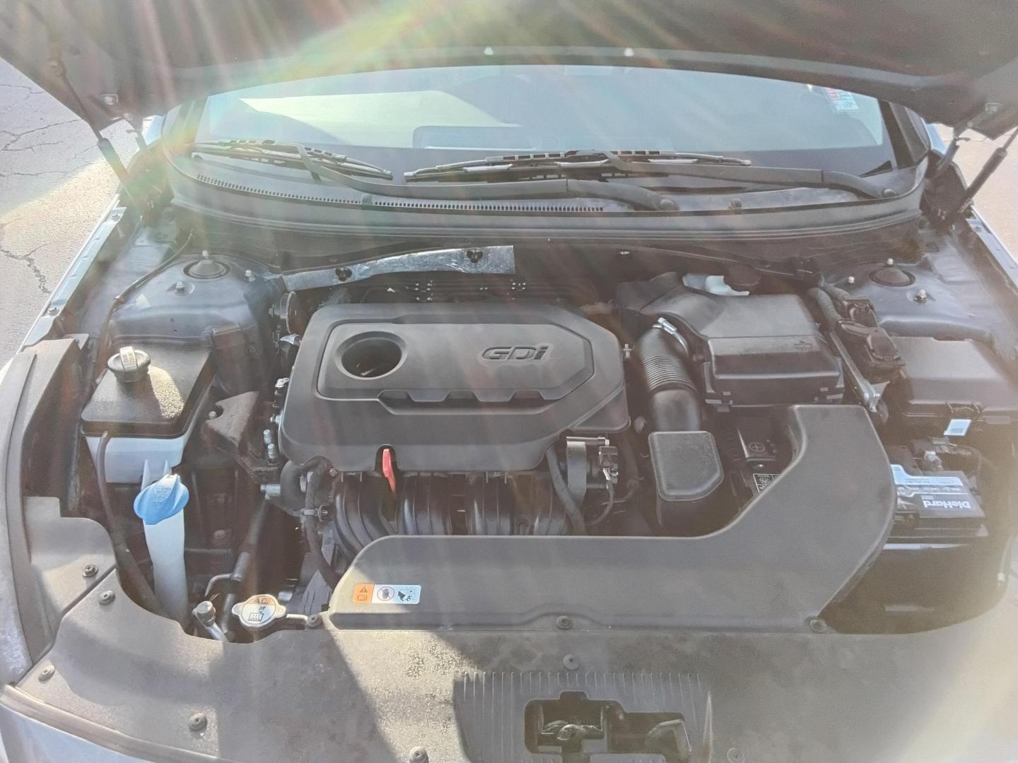 2015 Blue /Grey Hyundai Sonata ECO (5NPE24AF6FH) with an 1.6L L4 DOHC 16V engine, 7-Speed Automatic transmission, located at 6112 N Florida Avenue, Tampa, FL, 33604, (888) 521-5131, 27.954929, -82.459534 - 499$ DOWN PLUS TAX & TAG. - Photo#11