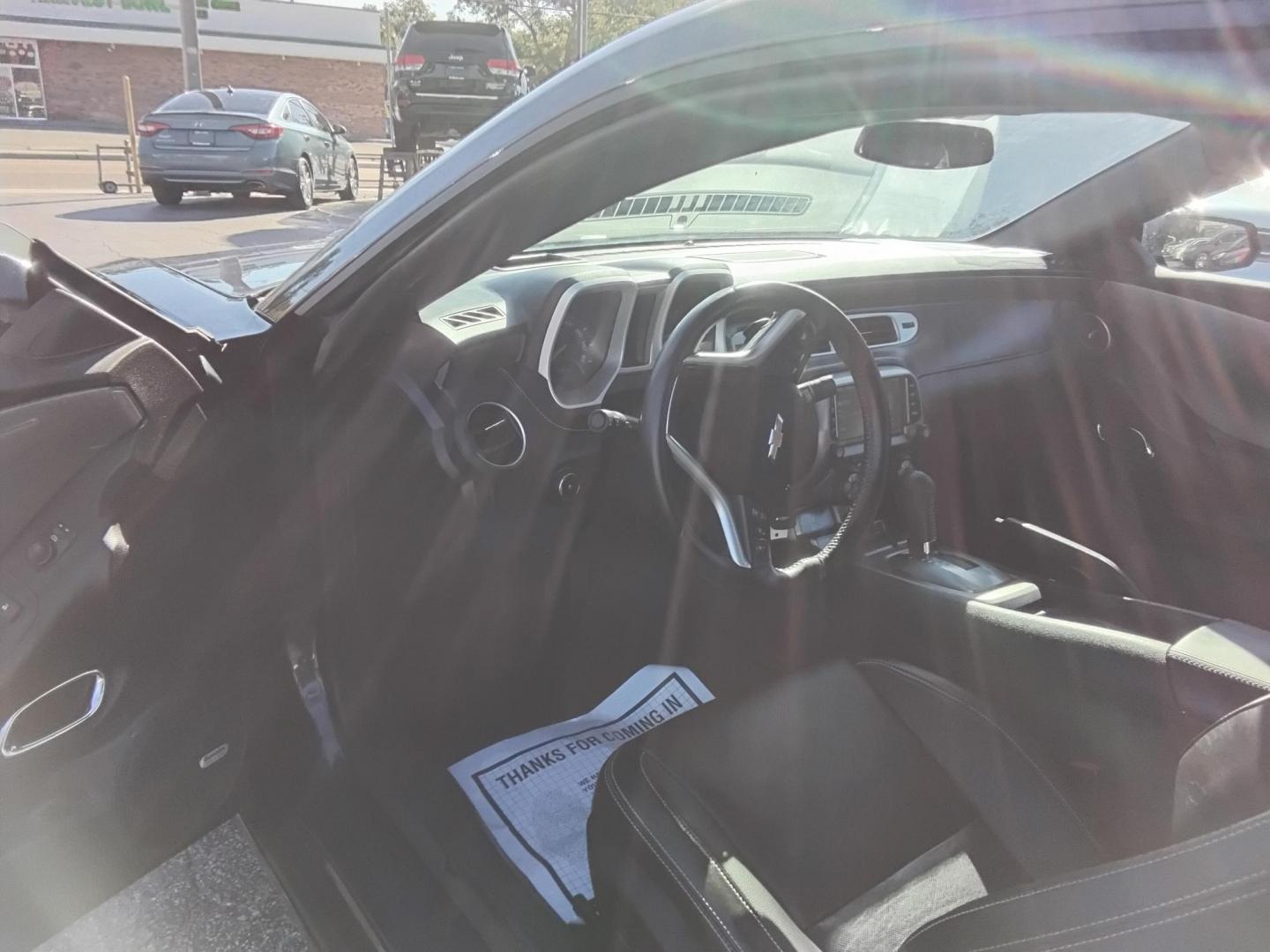 2015 Blue /Black Chevrolet Camaro 2LT Coupe (2G1FF1E39F9) with an 3.6L V6 DOHC 24V FFV engine, 6-Speed Automatic transmission, located at 6112 N Florida Avenue, Tampa, FL, 33604, (888) 521-5131, 27.954929, -82.459534 - 499$ DOWN PLUS TAX & TAG. - Photo#3