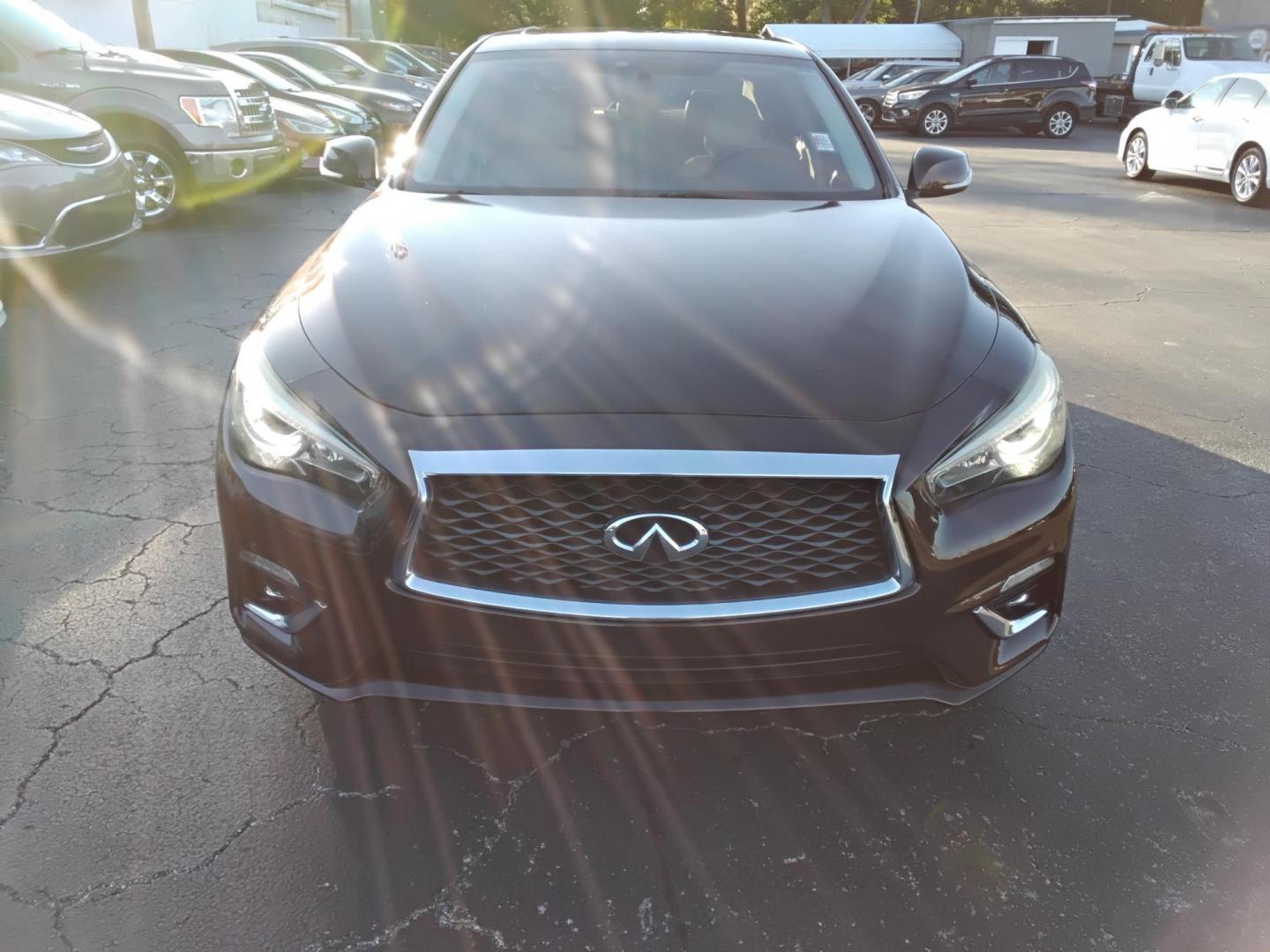 2018 BROWN /Beige Infiniti Q50 3.0t Sport (JN1EV7AP6JM) with an 3.0L V6 DOHC 24V TURBO engine, 7A transmission, located at 6112 N Florida Avenue, Tampa, FL, 33604, (888) 521-5131, 27.954929, -82.459534 - 499$ down plus tax & tag. - Photo#1