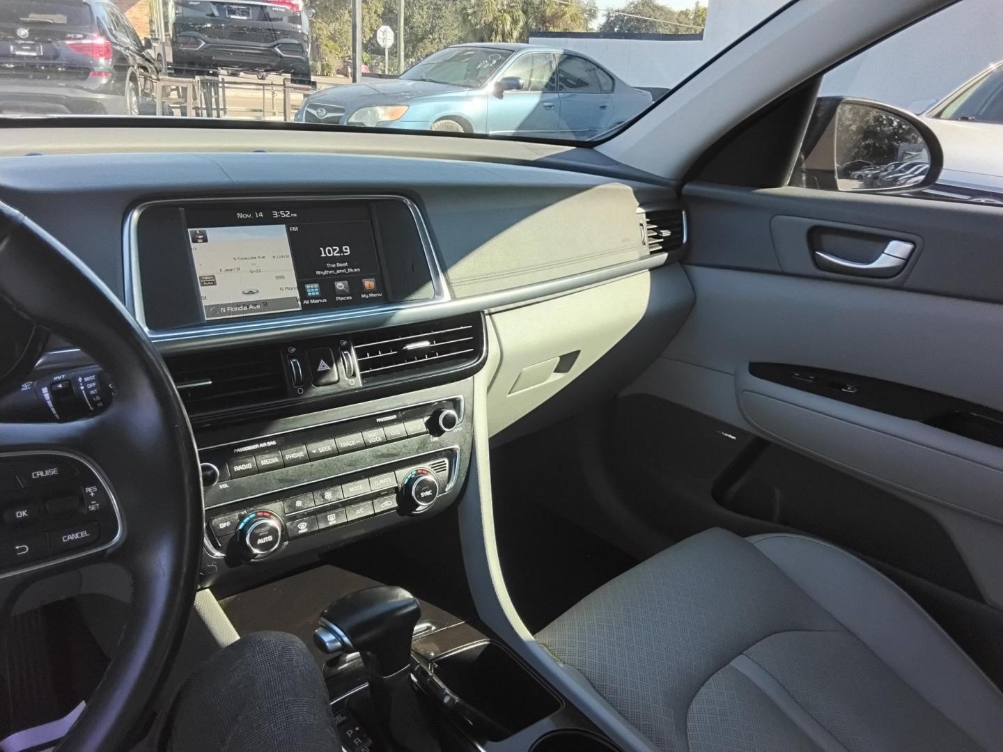 2016 BLACK /Grey Kia Optima EX (5XXGU4L39GG) with an 2.4L L4 DOHC 16V engine, 6A transmission, located at 6112 N Florida Avenue, Tampa, FL, 33604, (888) 521-5131, 27.954929, -82.459534 - 499$ down plus tax & tag. - Photo#6