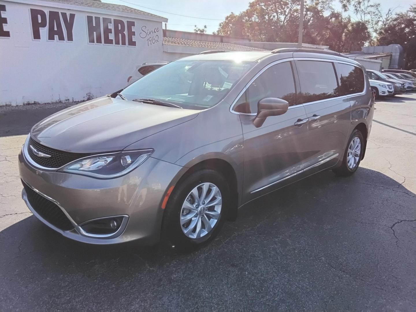 2017 GRAY /Black Chrysler Pacifica Touring (2C4RC1BG3HR) with an 3.6L V6 DOHC 24V engine, 6A transmission, located at 6112 N Florida Avenue, Tampa, FL, 33604, (888) 521-5131, 27.954929, -82.459534 - 499$ DOWN PLUS TAX & TAG. - Photo#1